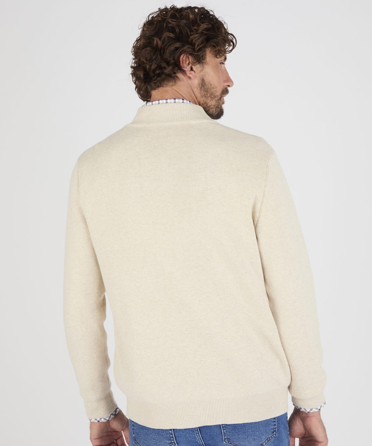 Cotton Zip Front Cardigan 