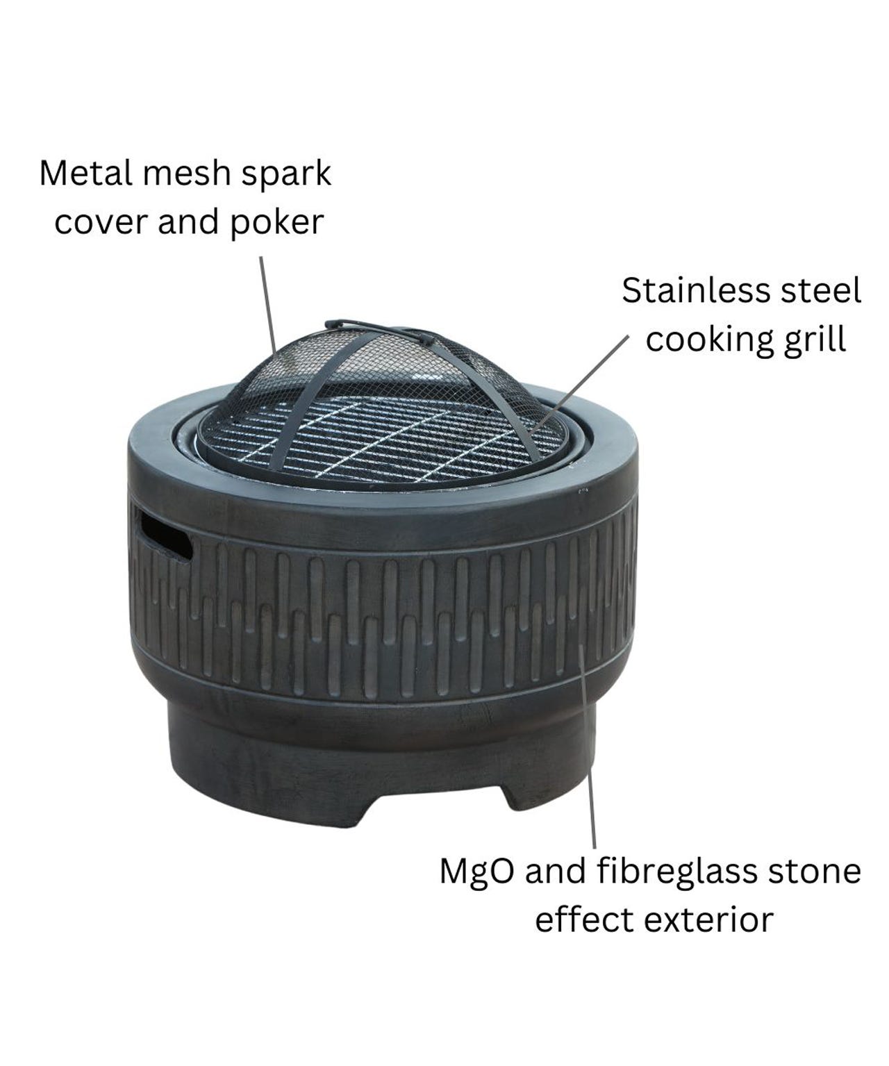 Morbarrel Outdoor Garden Fire Pit