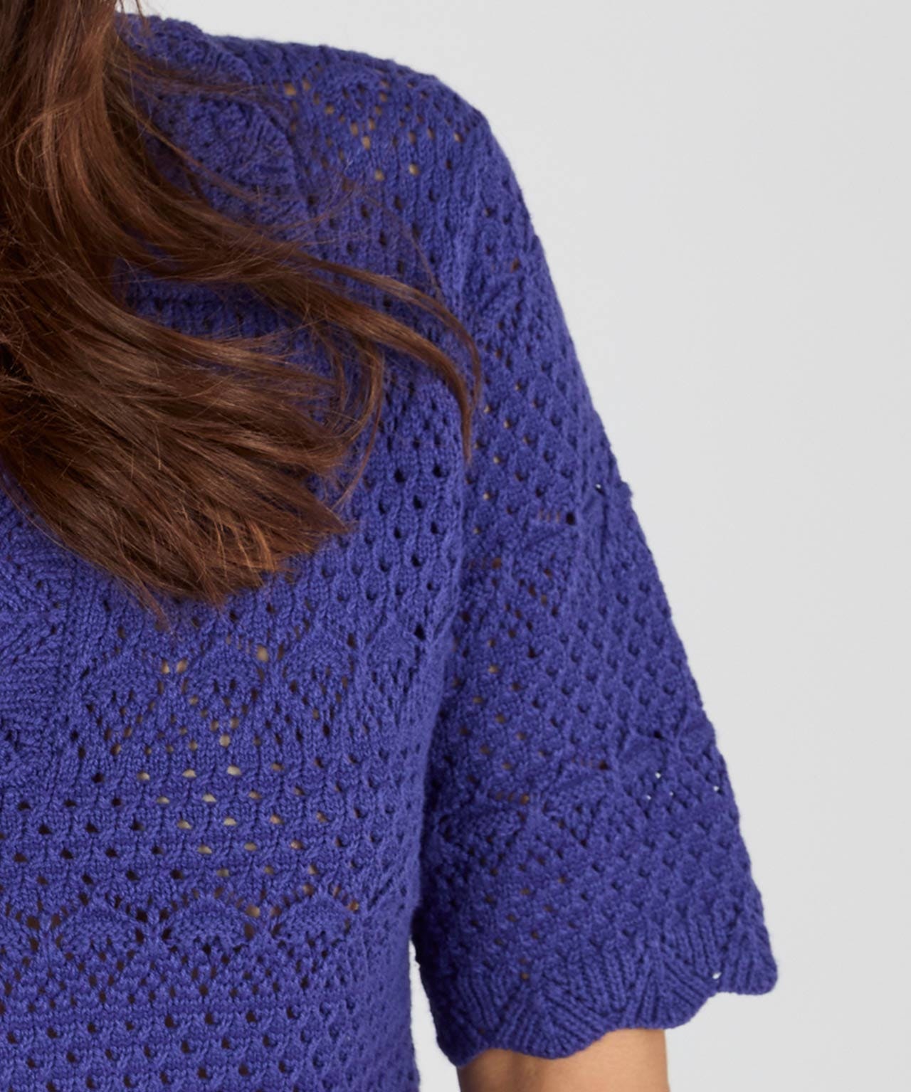 Pointelle Polo Jumper 