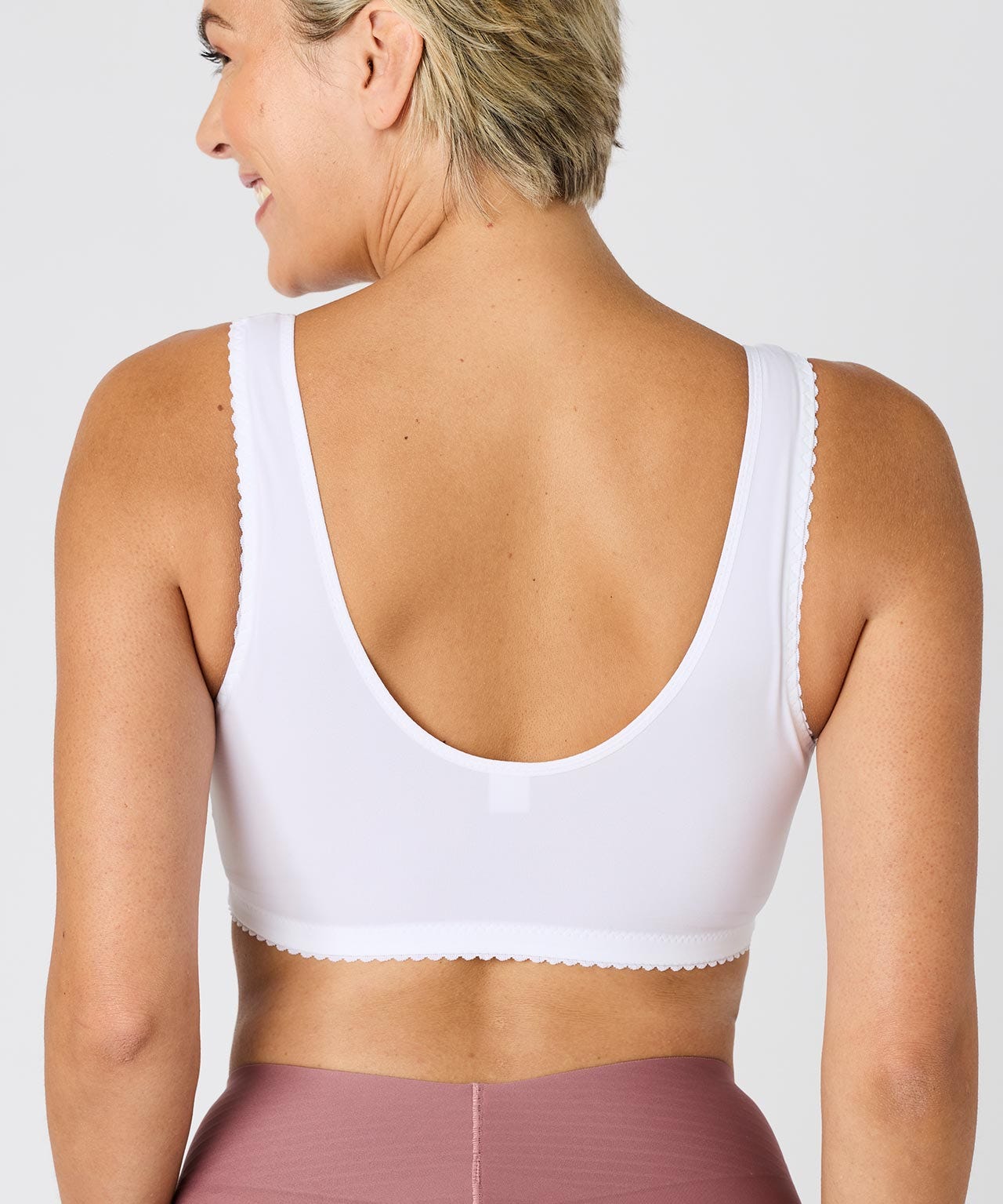 Non-wired Front-fastening Jacquard Bra 
