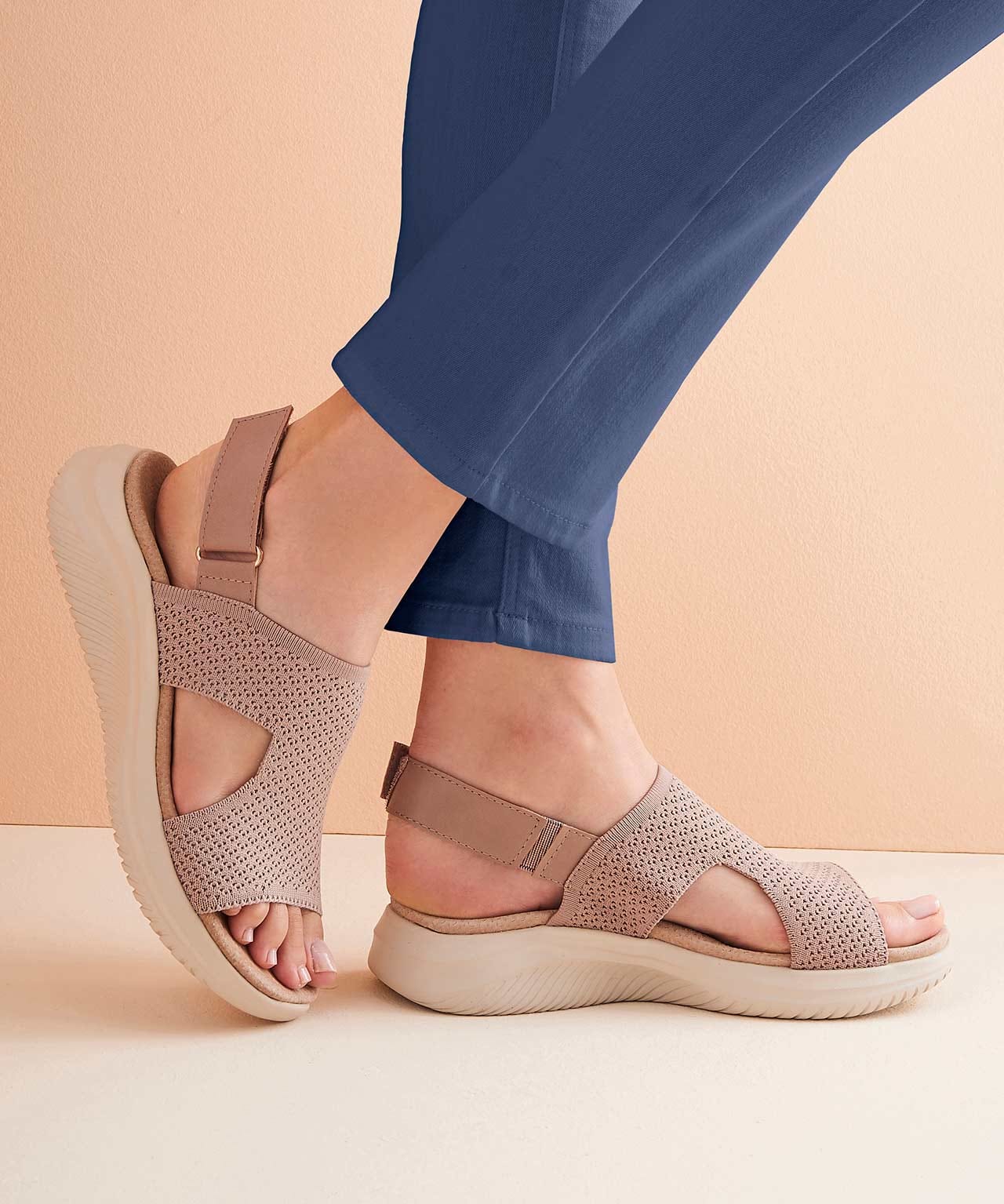 Amortyl Knitted Look Sandal 