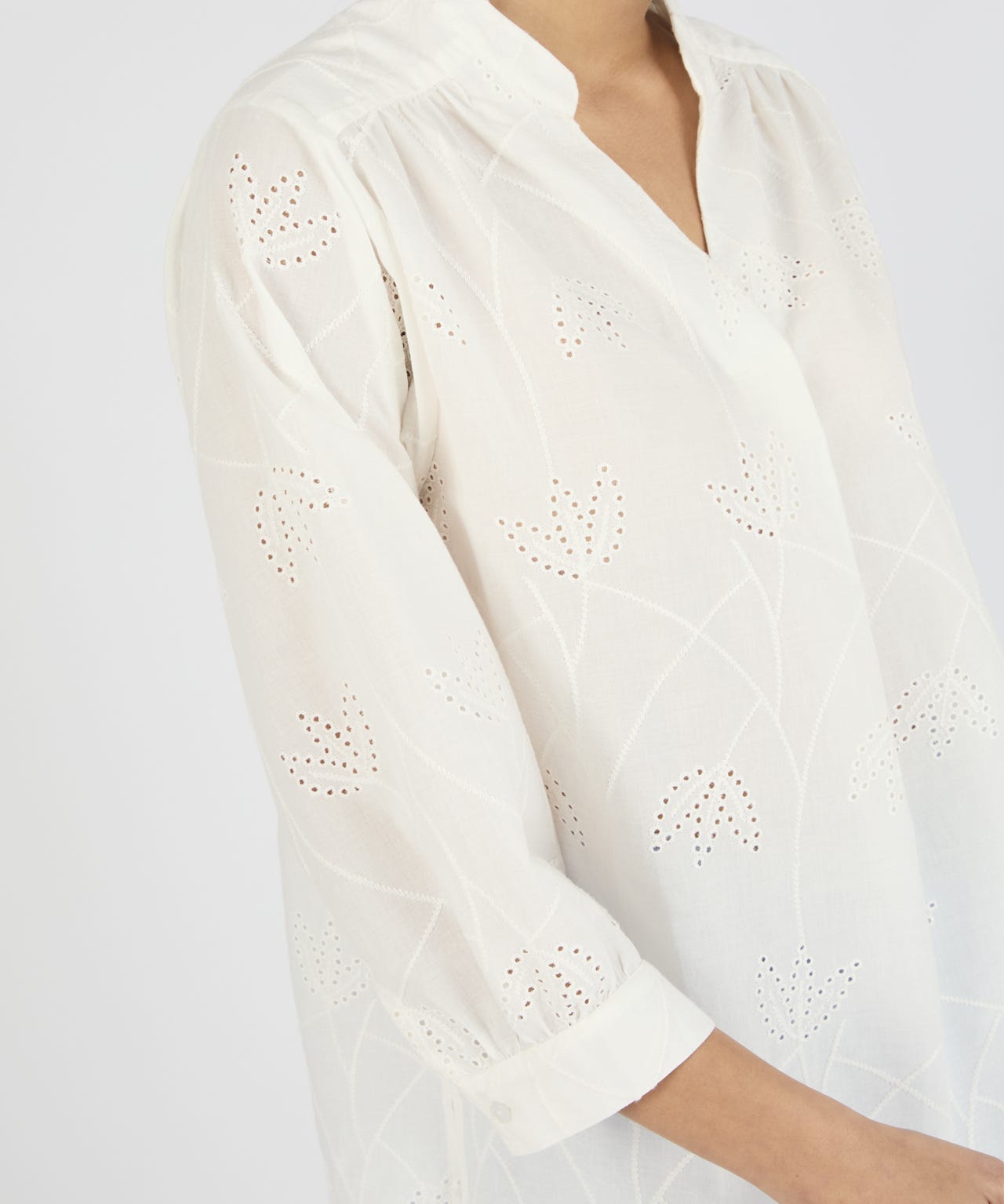Embroidered Organic Cotton Blouse 