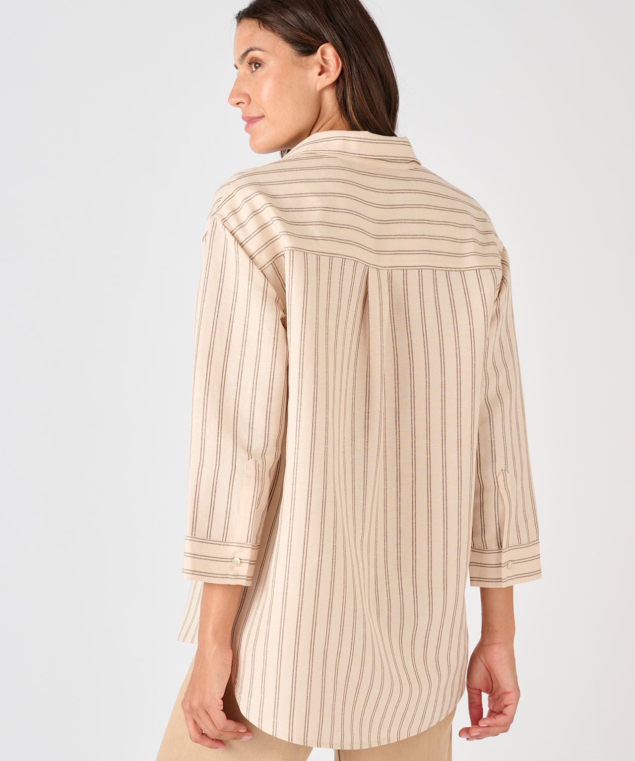 Linen Rich Stripe Shirt 