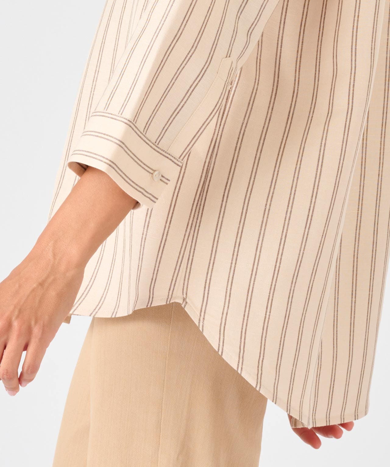 Linen Rich Stripe Shirt 
