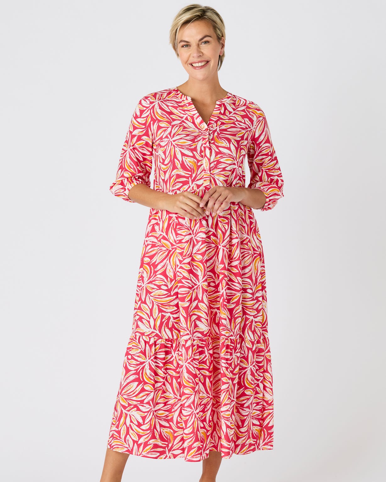 Climatyl Printed Tiered Dress 