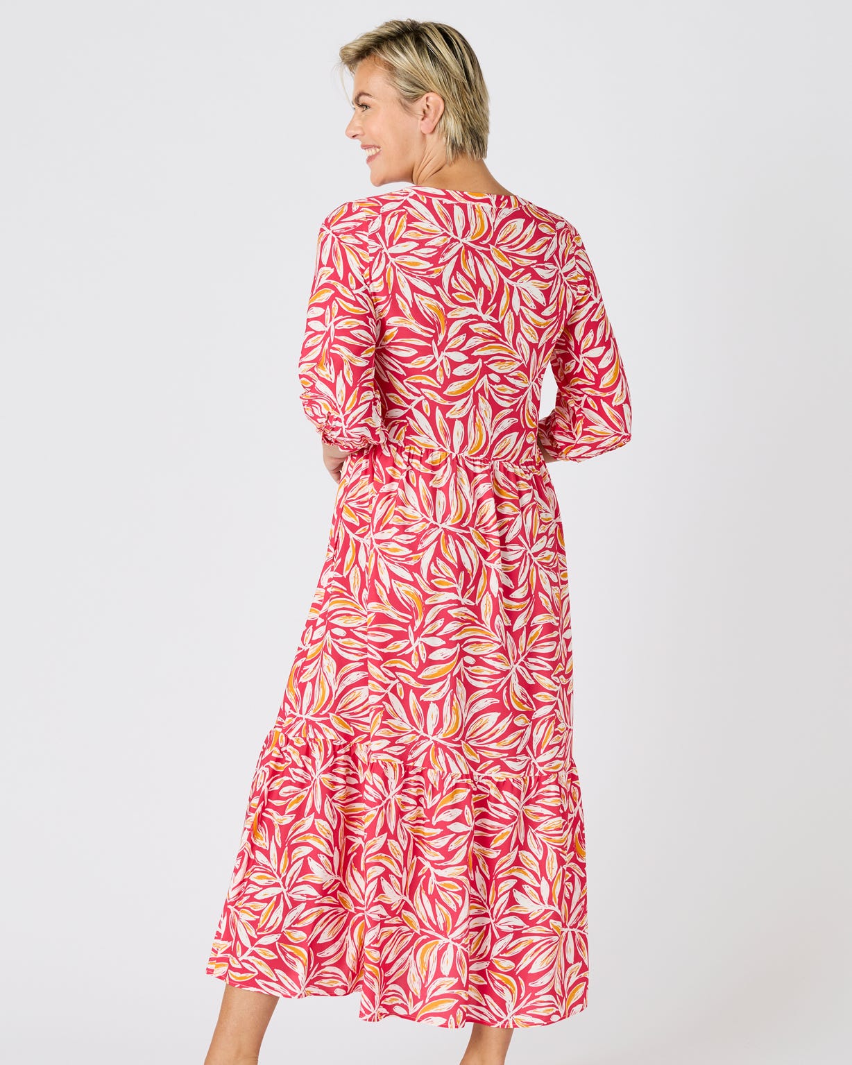 Climatyl Printed Tiered Dress 