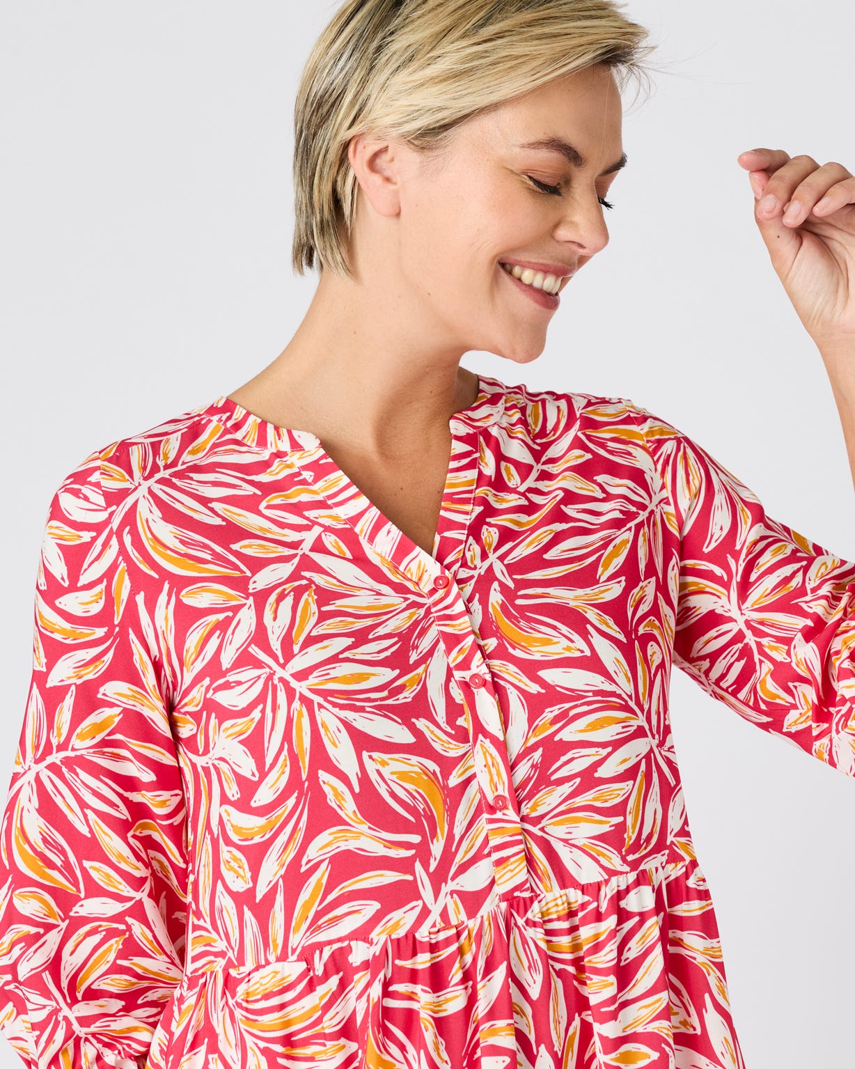 Climatyl Printed Tiered Dress 