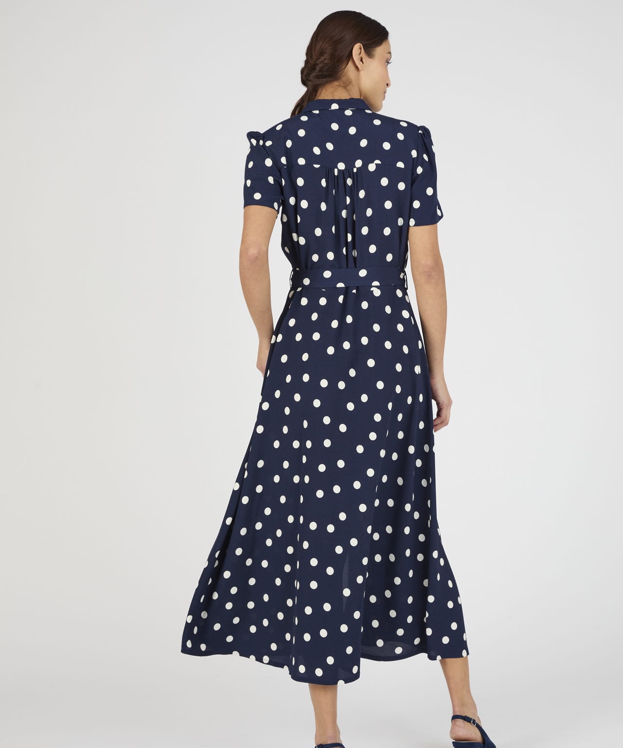 Polka Dot Button-through Dress 
