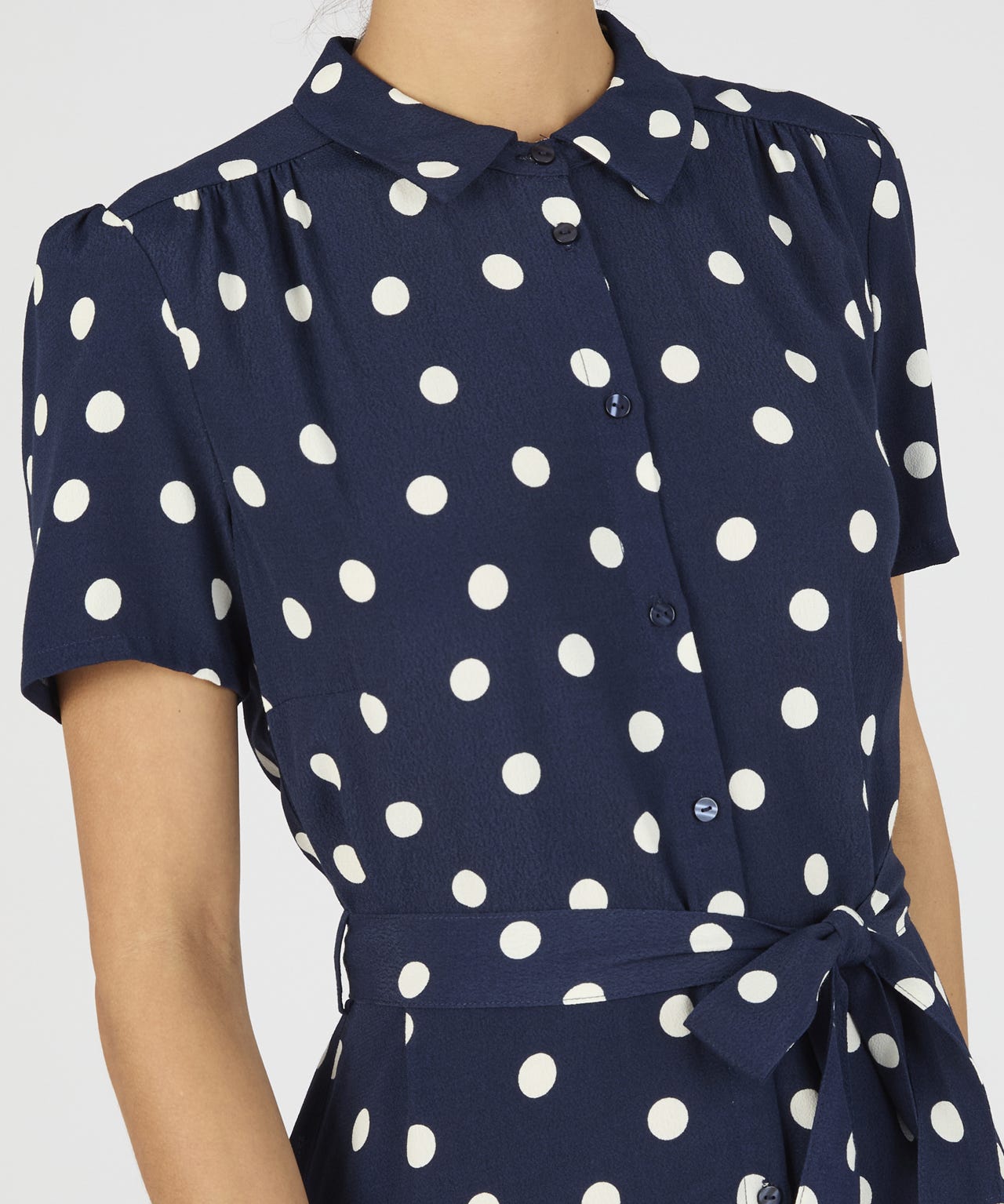 Polka Dot Button-through Dress 