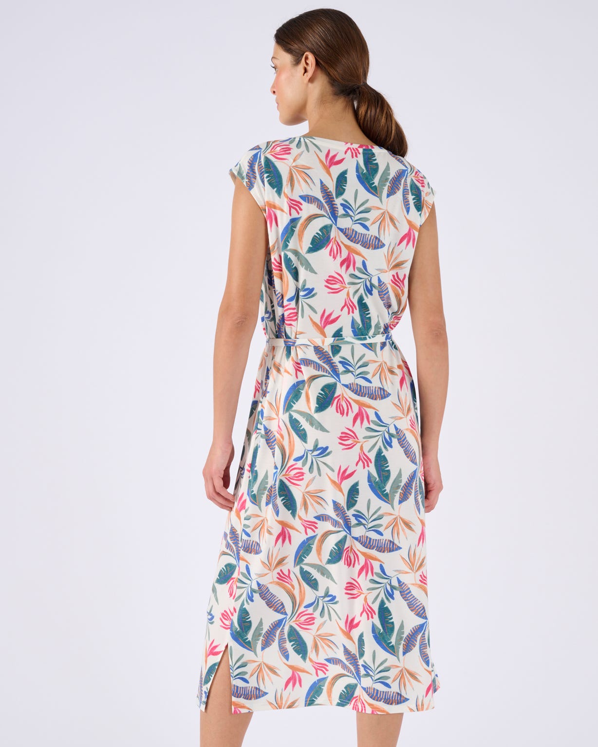 Climatyl Tropical Print Jersey Dress 