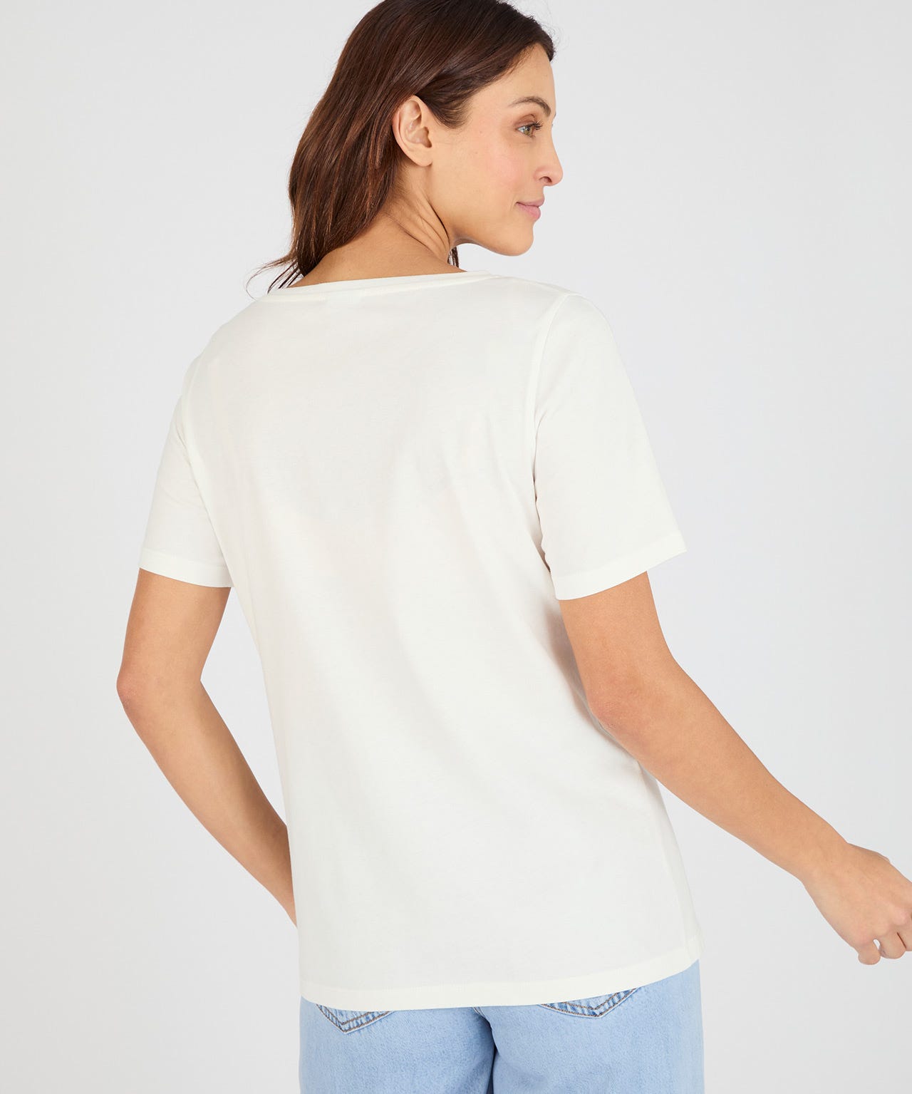 Sequin Embroidered T-shirt 