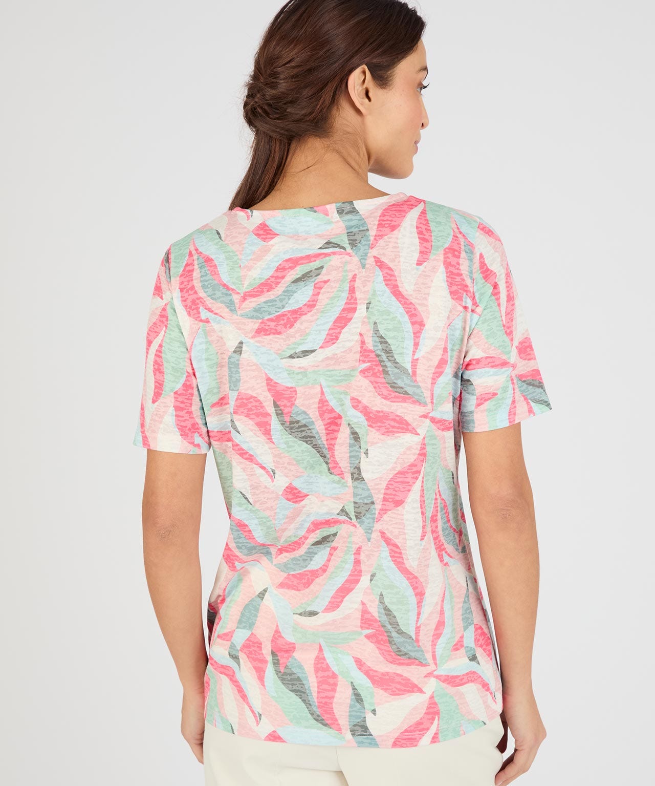 Burn-out Print T-shirt 