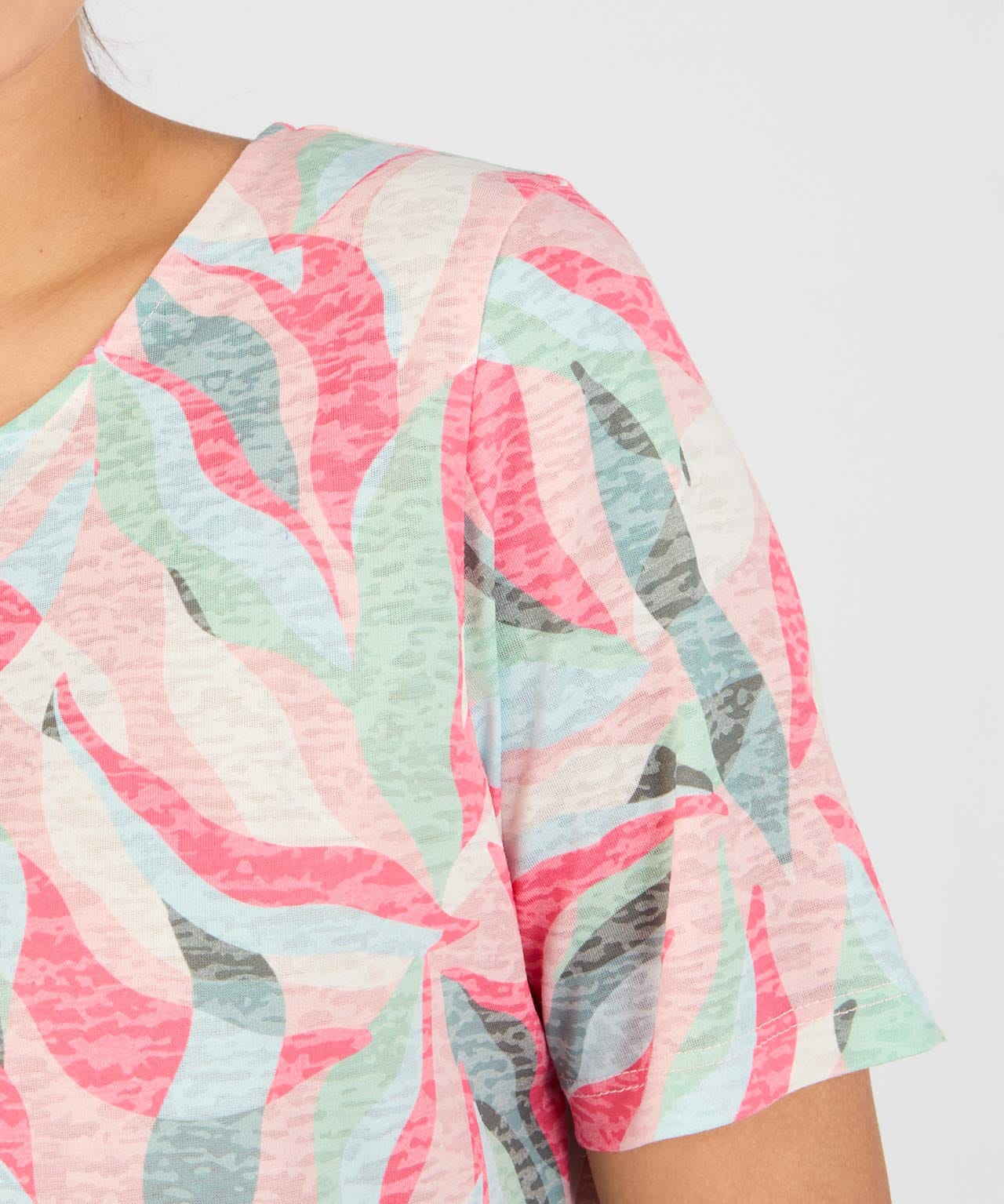 Burn-out Print T-shirt 