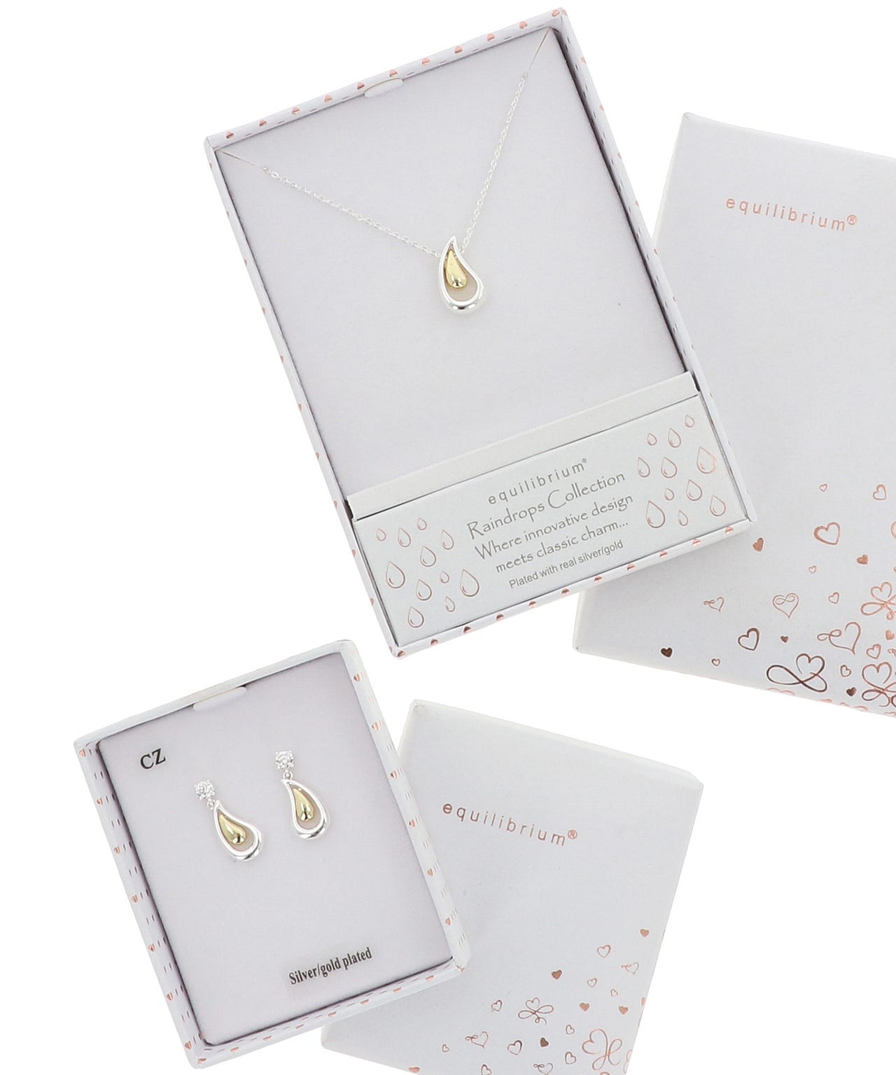 Droplet Earrings & Necklace Set