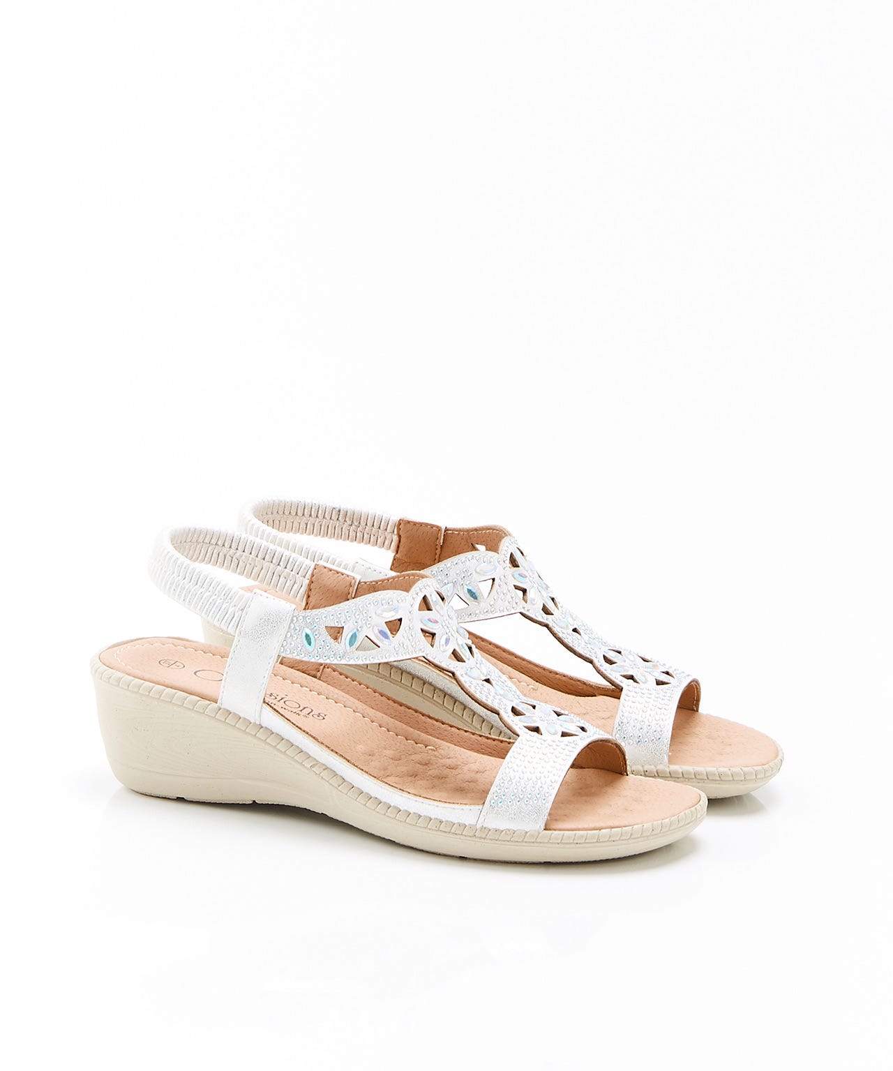 Cushion-walk Iridescent Detail Sandal 