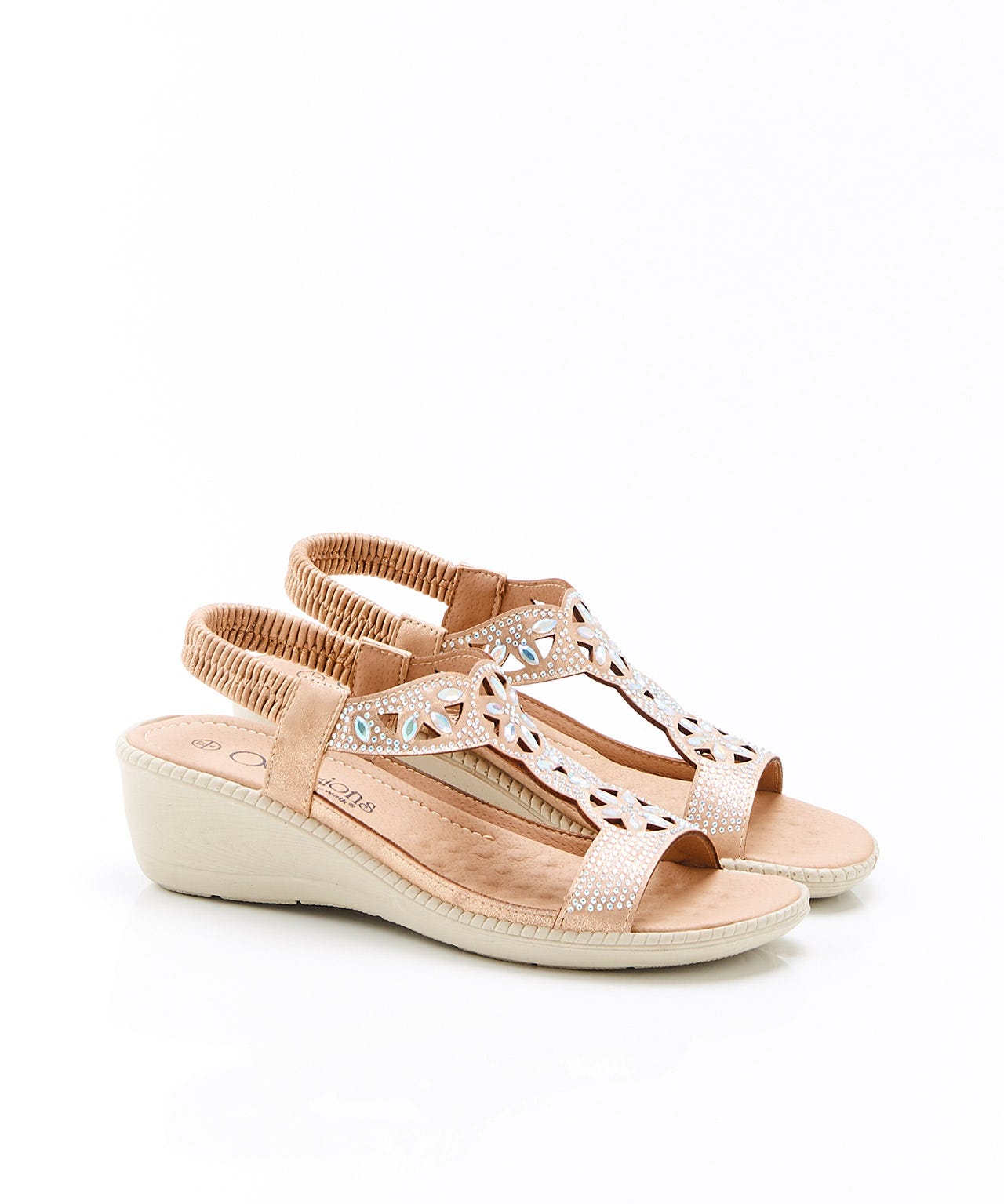 Cushion-walk Iridescent Detail Sandal 