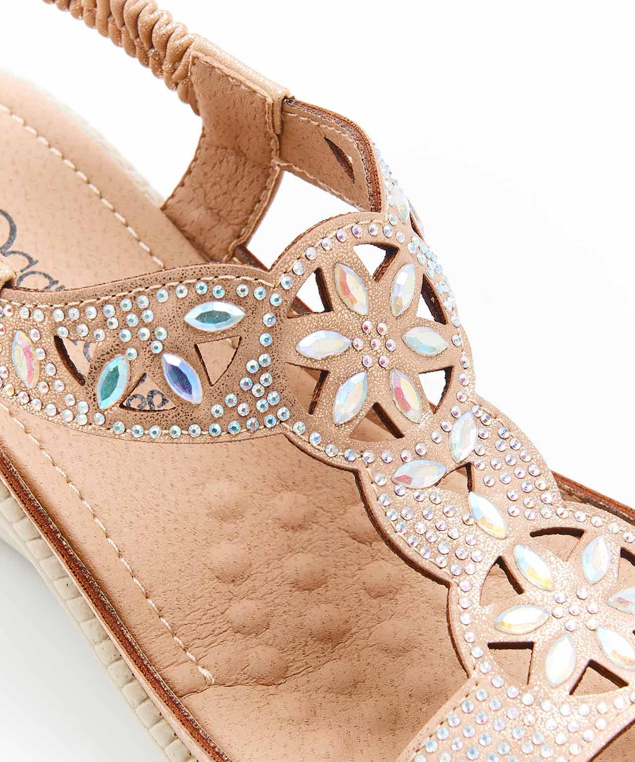 Cushion-walk Iridescent Detail Sandal 
