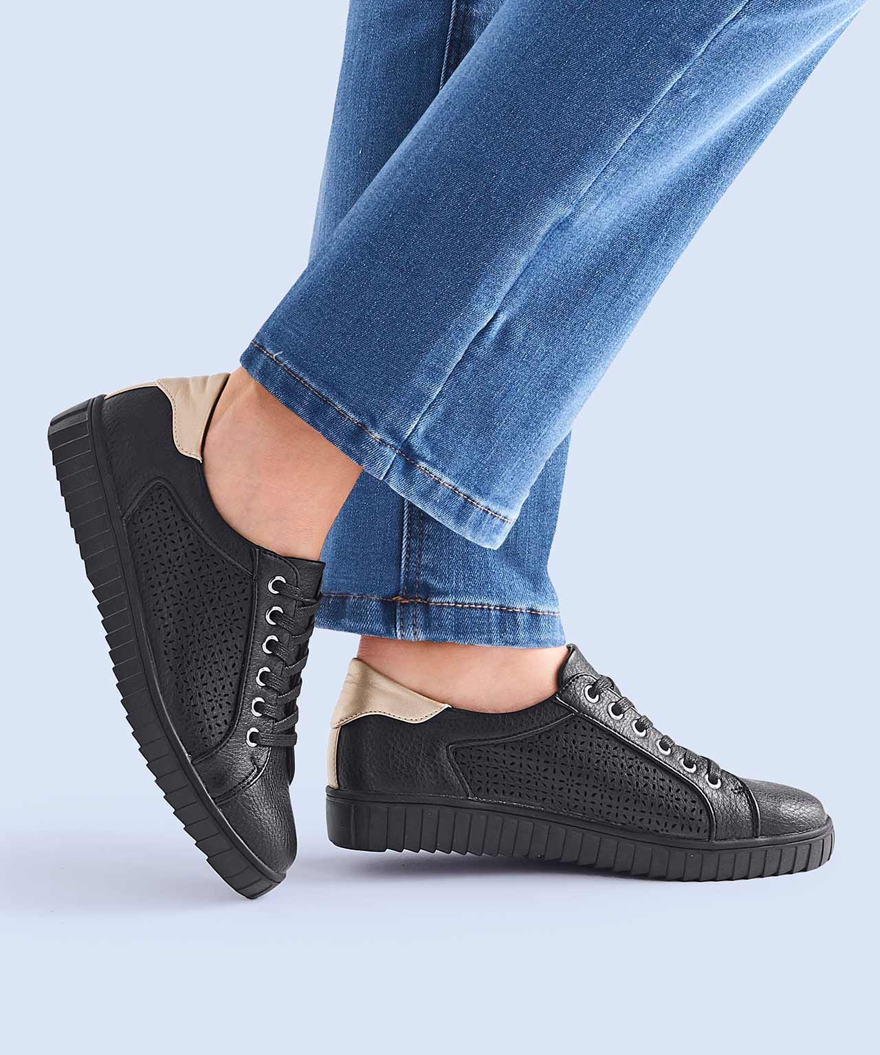 Cushion-walk Lattice Detail Trainers 