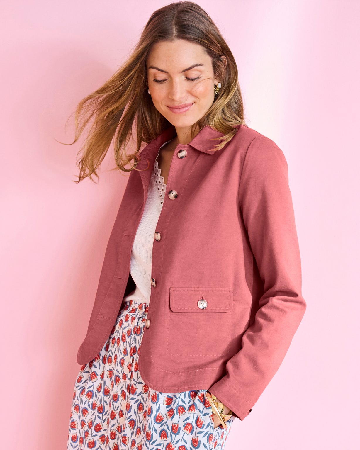 Cotton Blend Jacket 