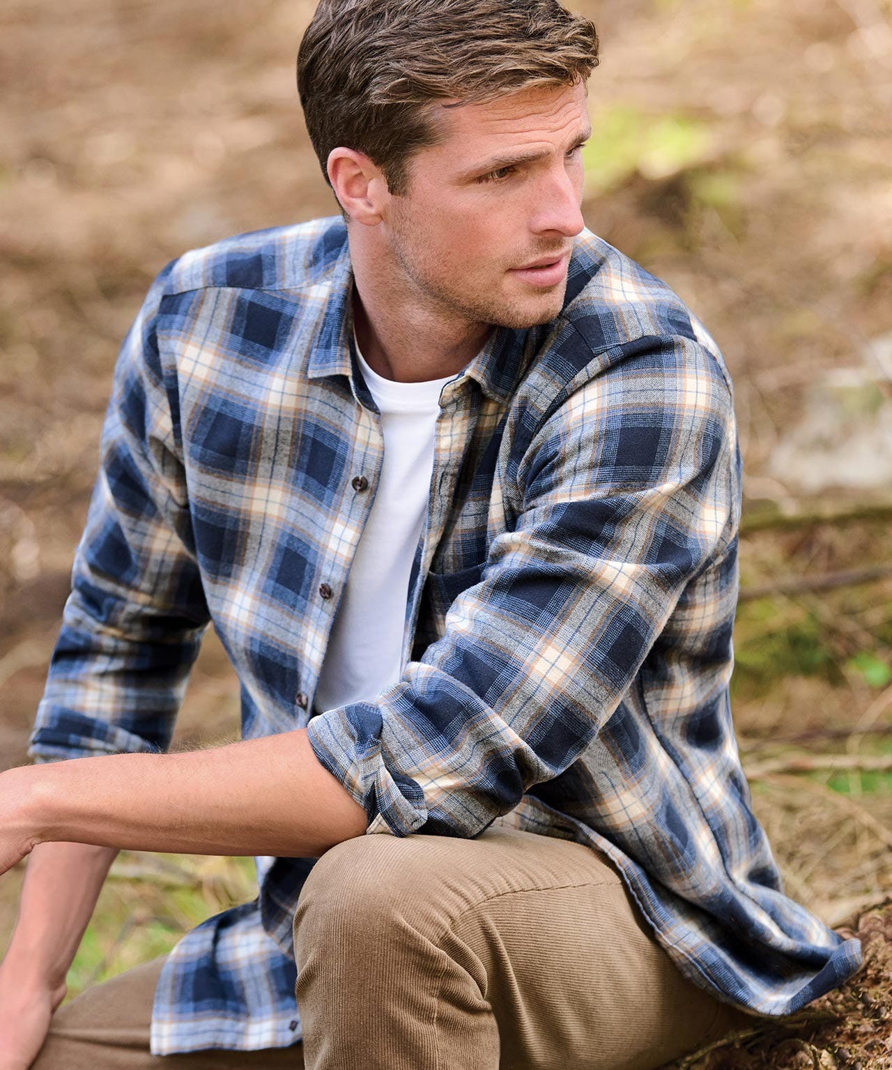 Brook Taverner Shaddow Check Long Sleeve Shirt