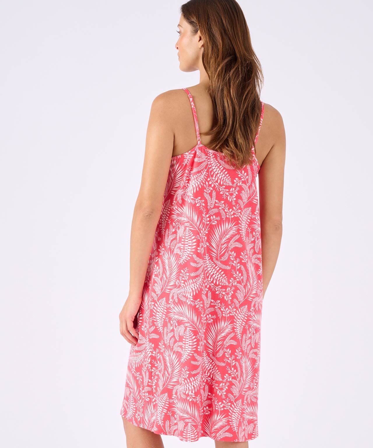 Modal Blend Print Lace Trim Nightdress 