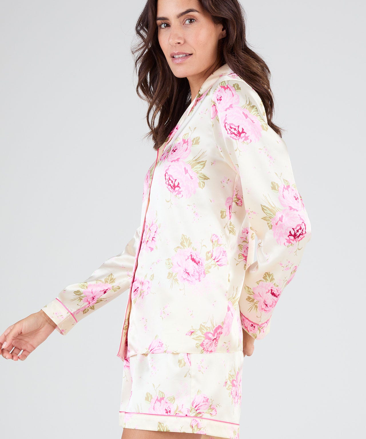 Satin Print Short Pyjamas 