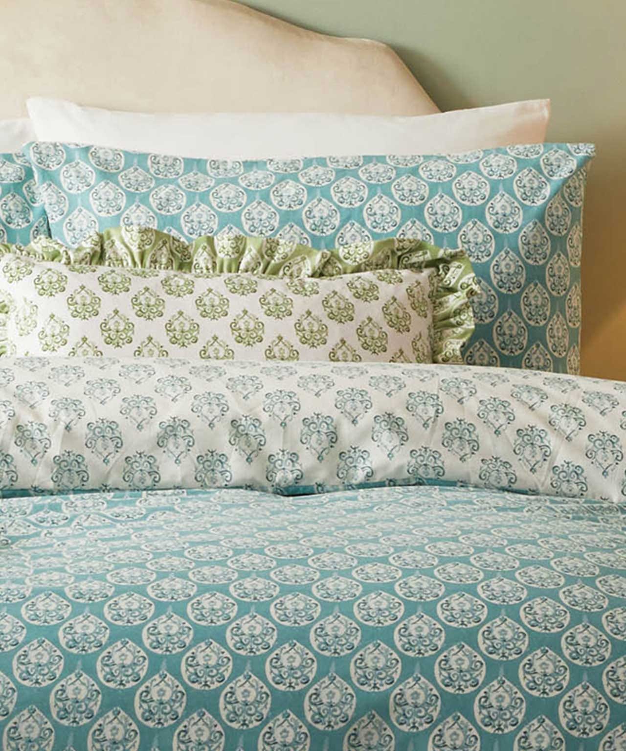 Catherine Lansfield Krissa Block Print Duvet Set