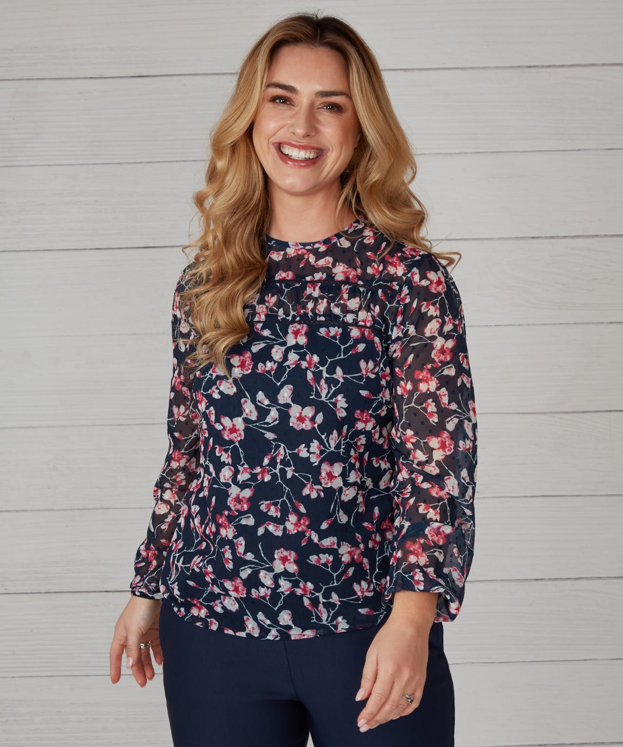 First Avenue Printed Blouse