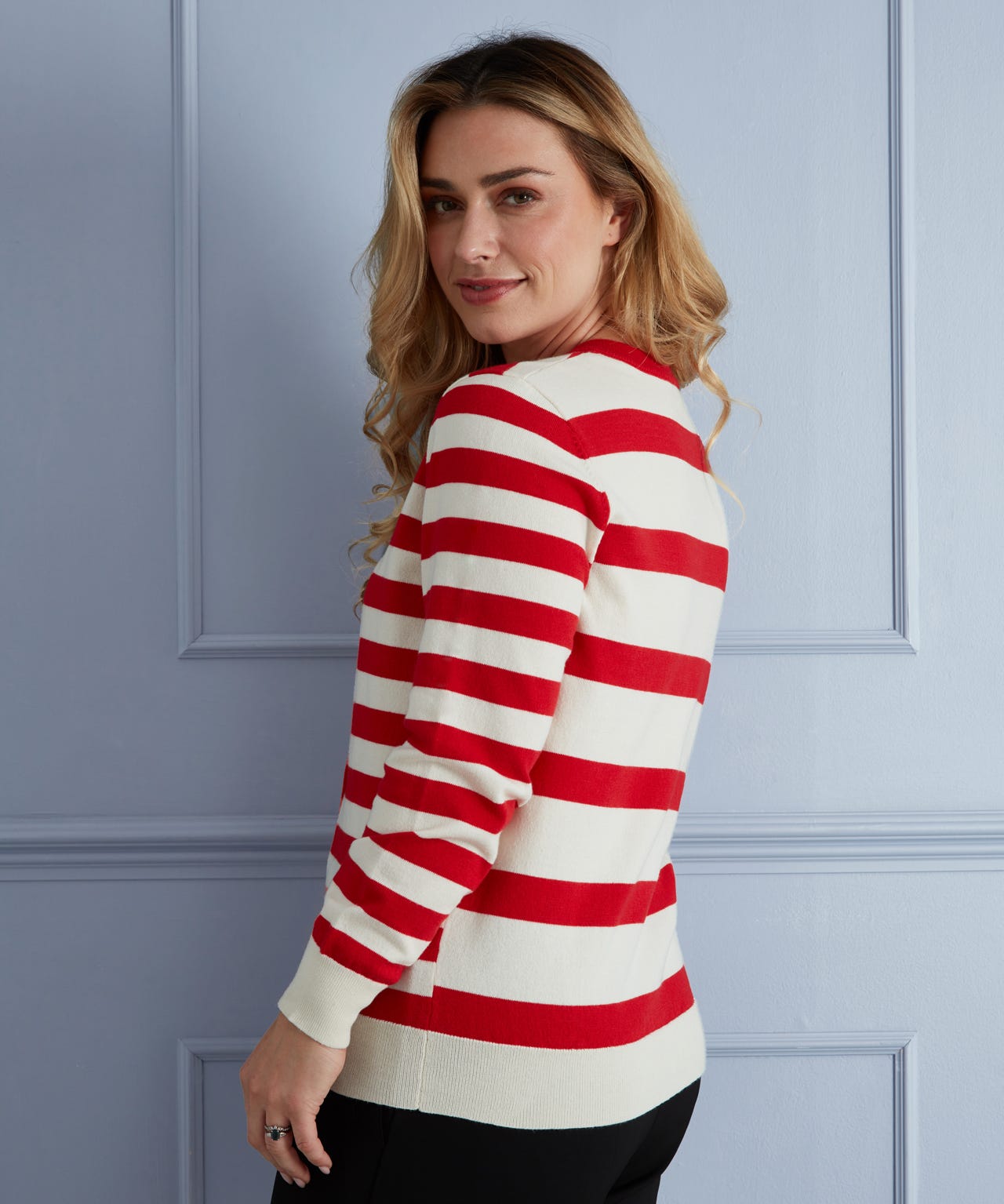 First Avenue Stripe Cardigan 