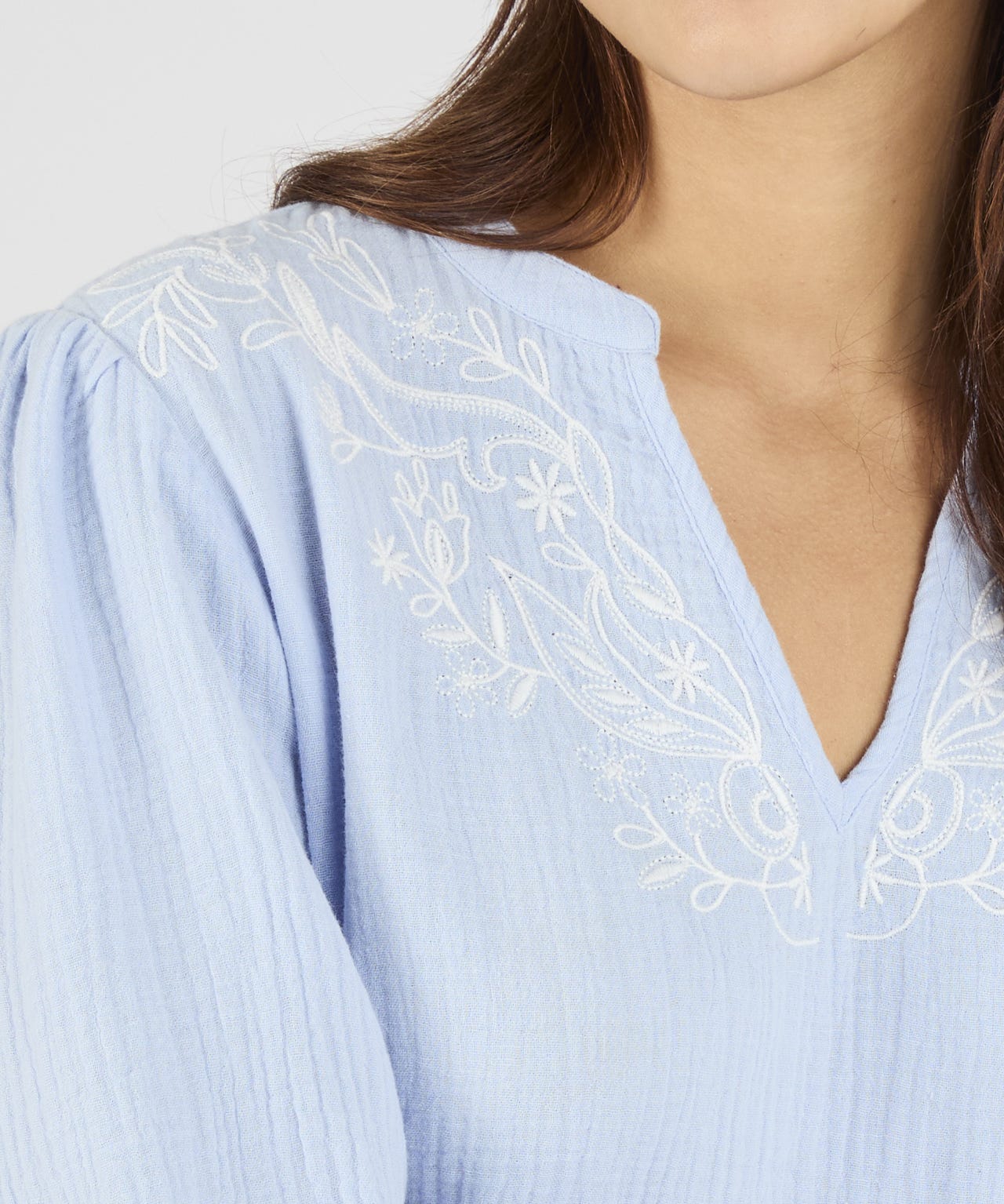 Embroidered Tunic Blouse 