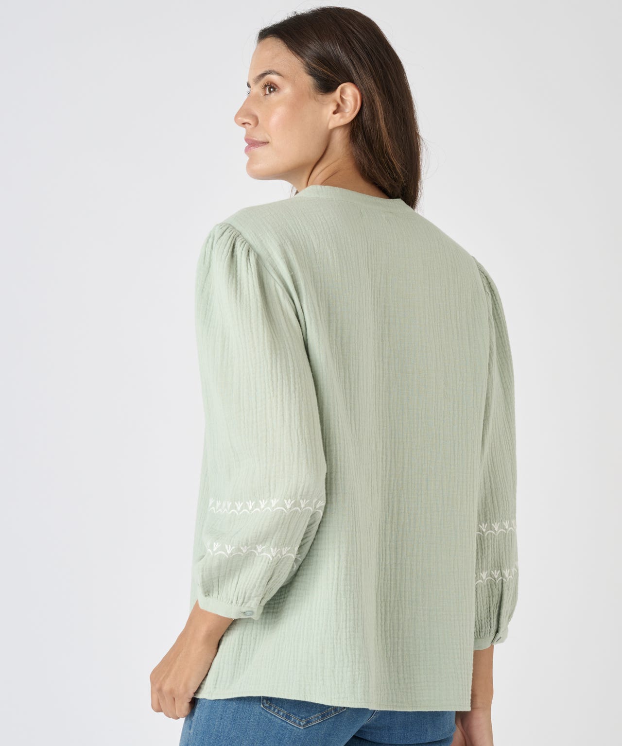Embroidered Tunic Blouse 