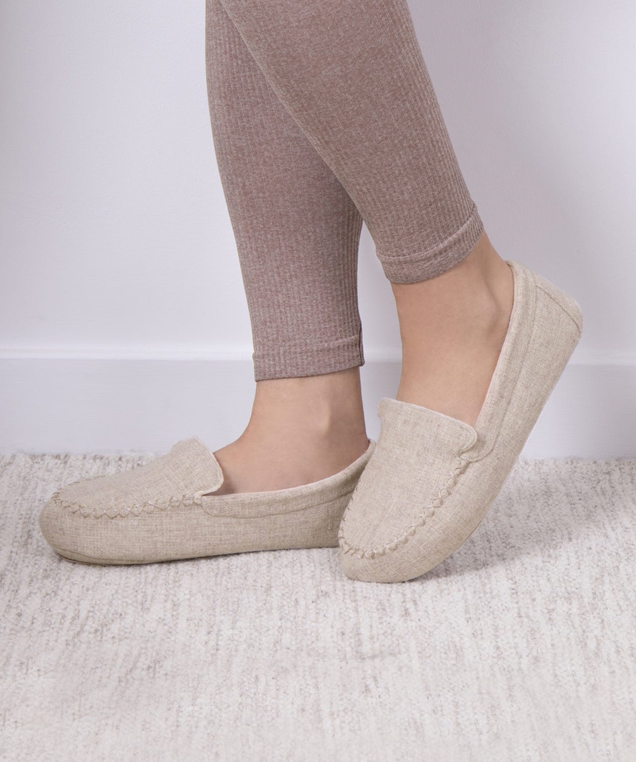 Totes Isotoner® Ladies Textured Moccasin Slipper