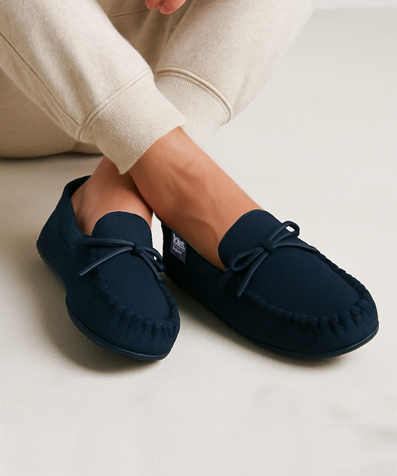 Totes Isotoner® Mens Herringbone Lined Moccasin