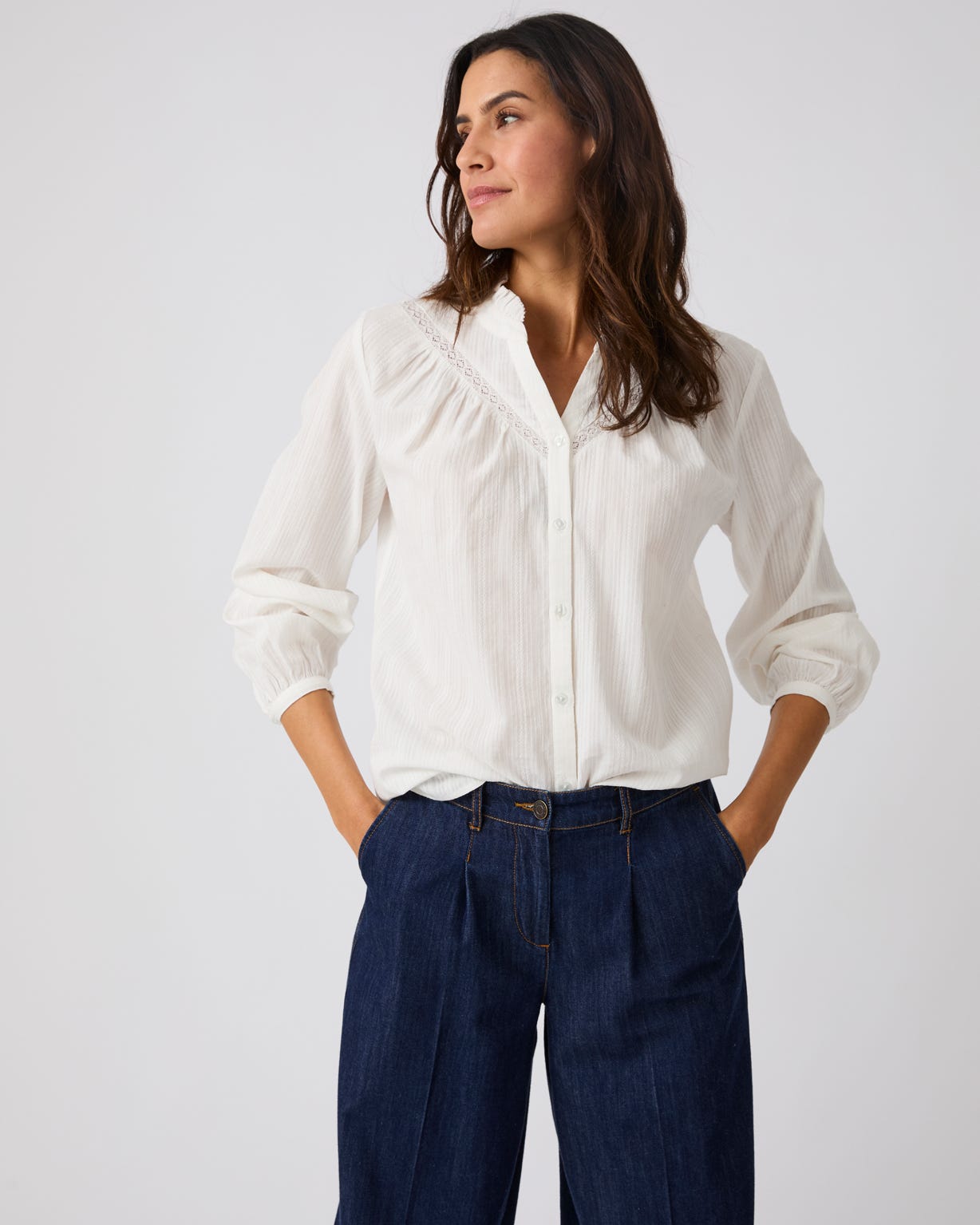 Frill Trim Blouse 