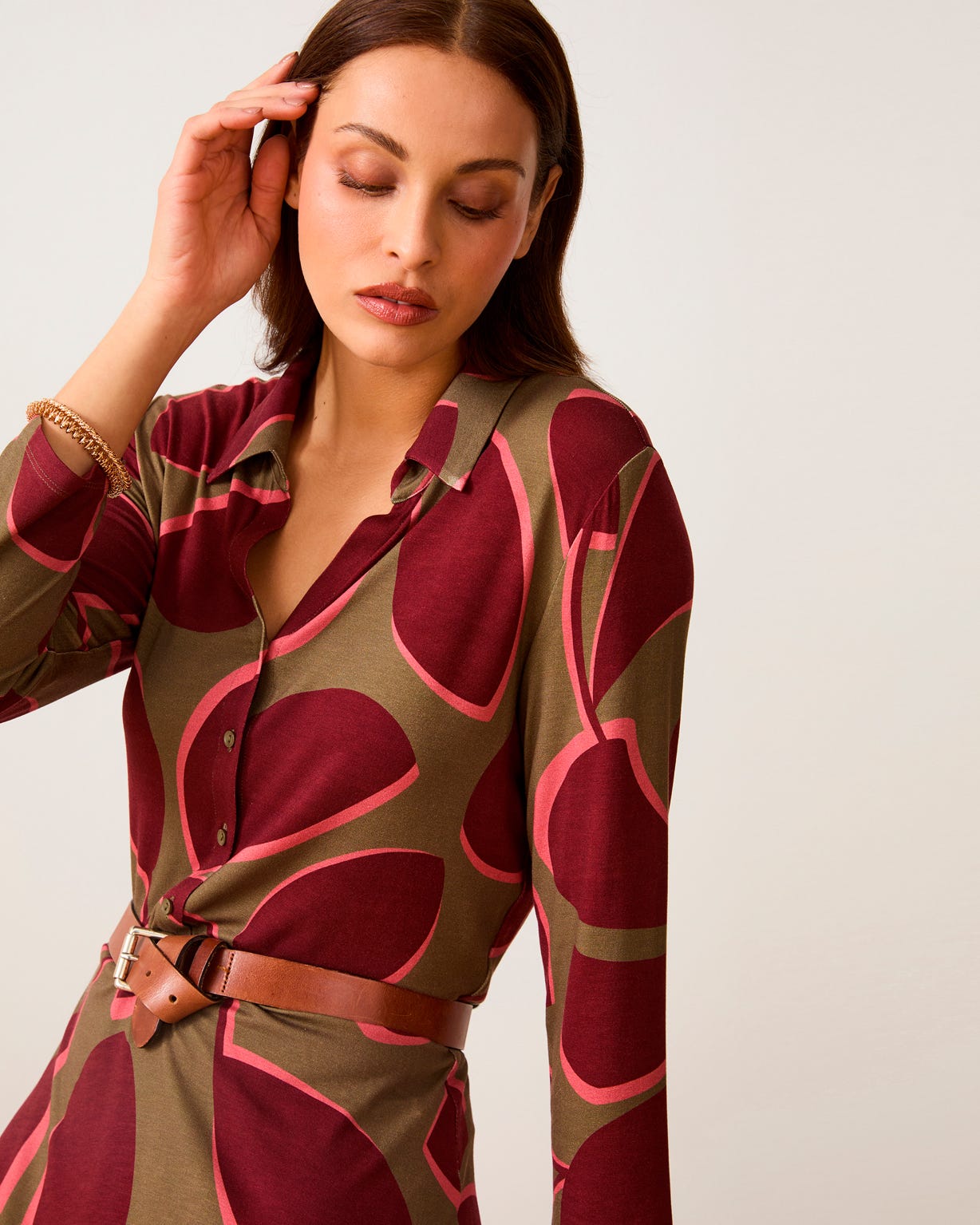 Printed Jersey Dress 