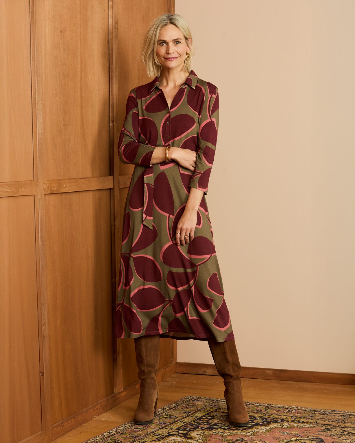 Printed Jersey Dress 