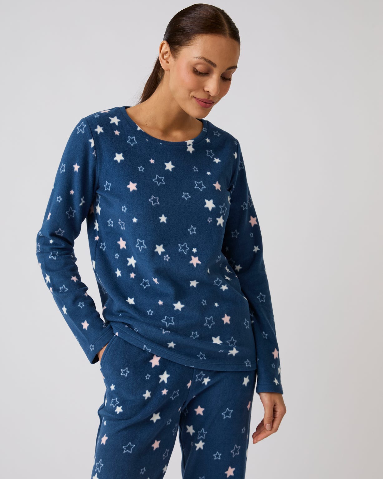 Thermolactyl Fleece Star Print Pyjamas 