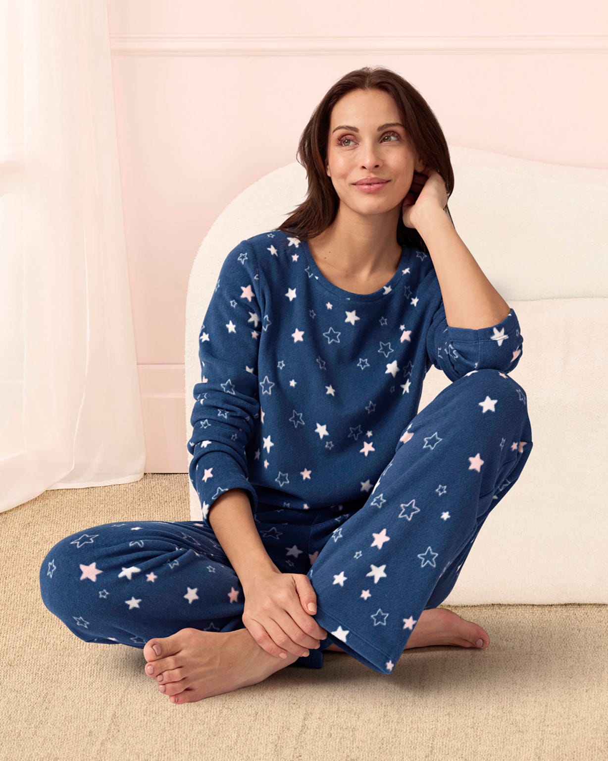Thermolactyl Fleece Star Print Pyjamas 
