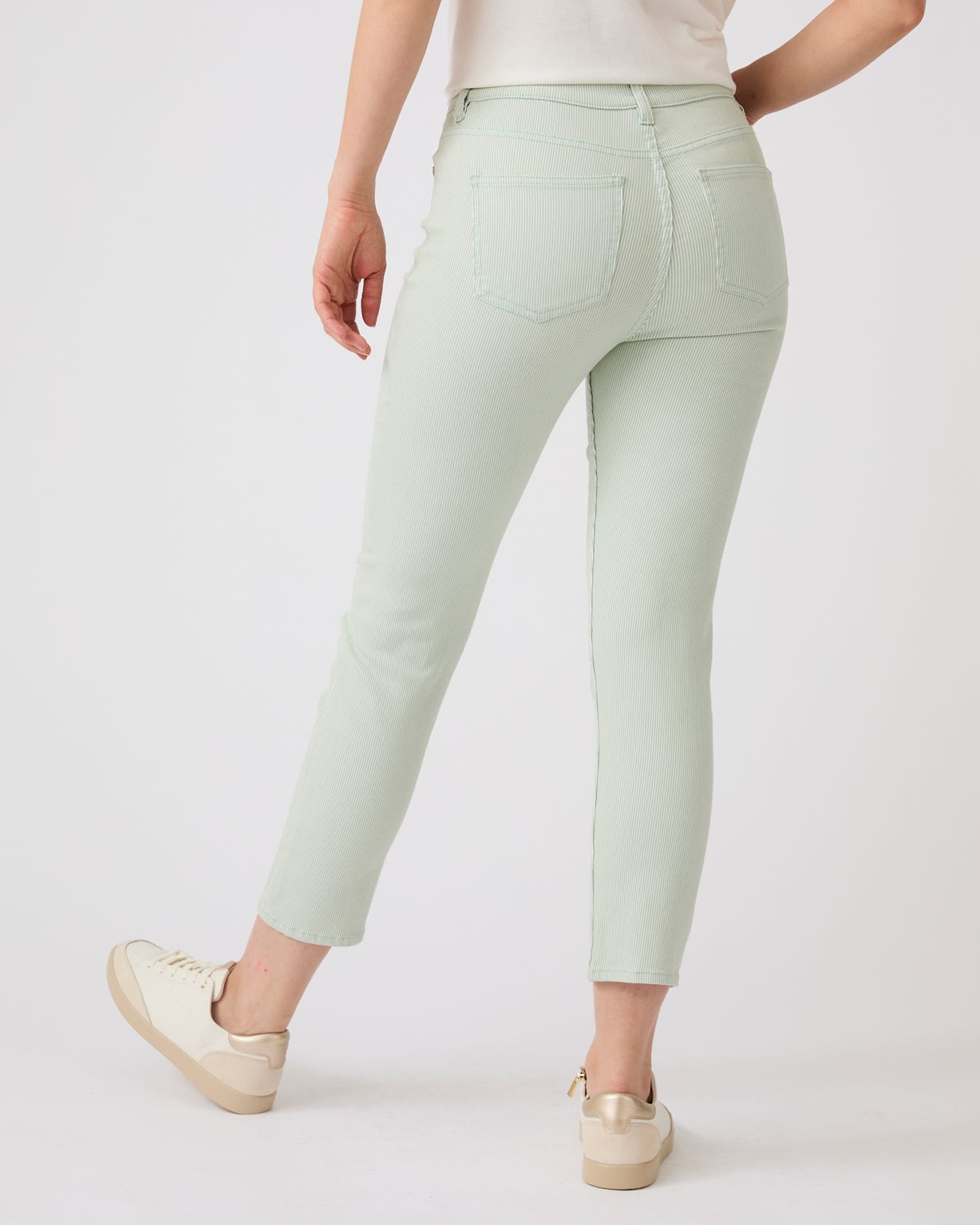Slim Leg Cropped Trousers 