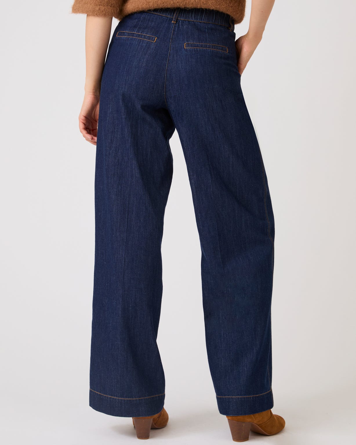 Denim Wide Leg Trousers 