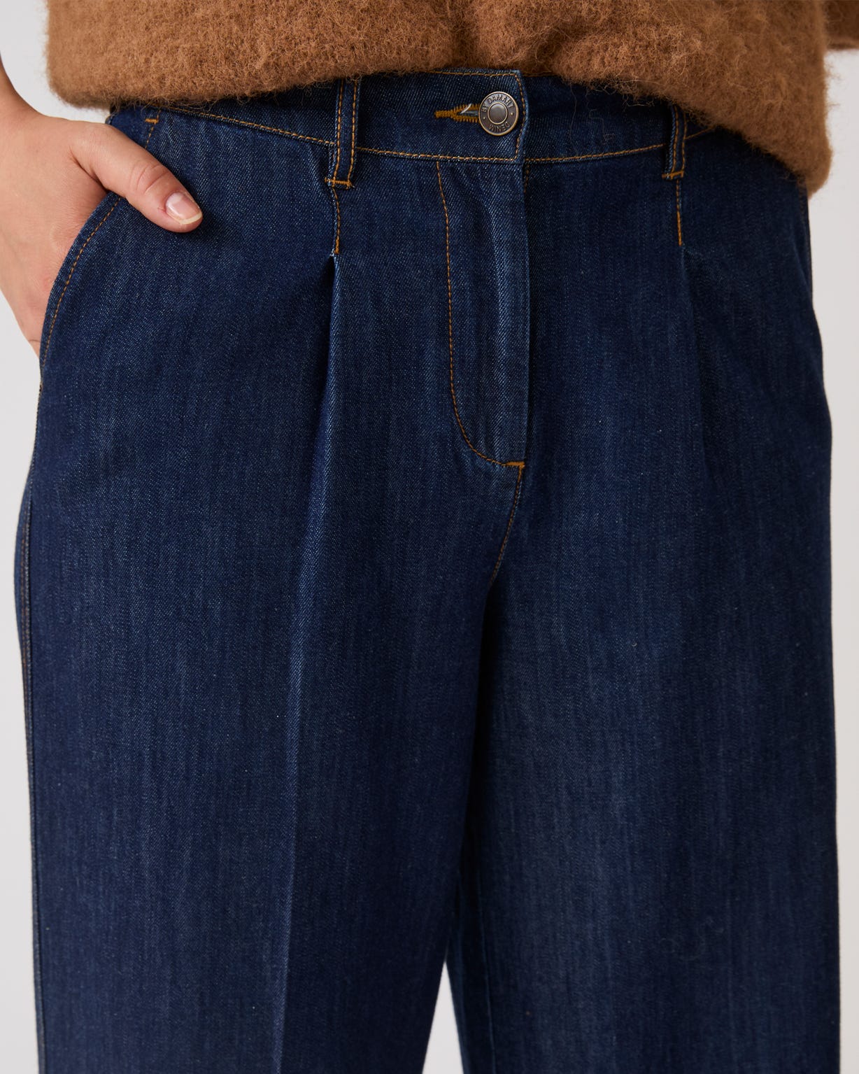 Denim Wide Leg Trousers 