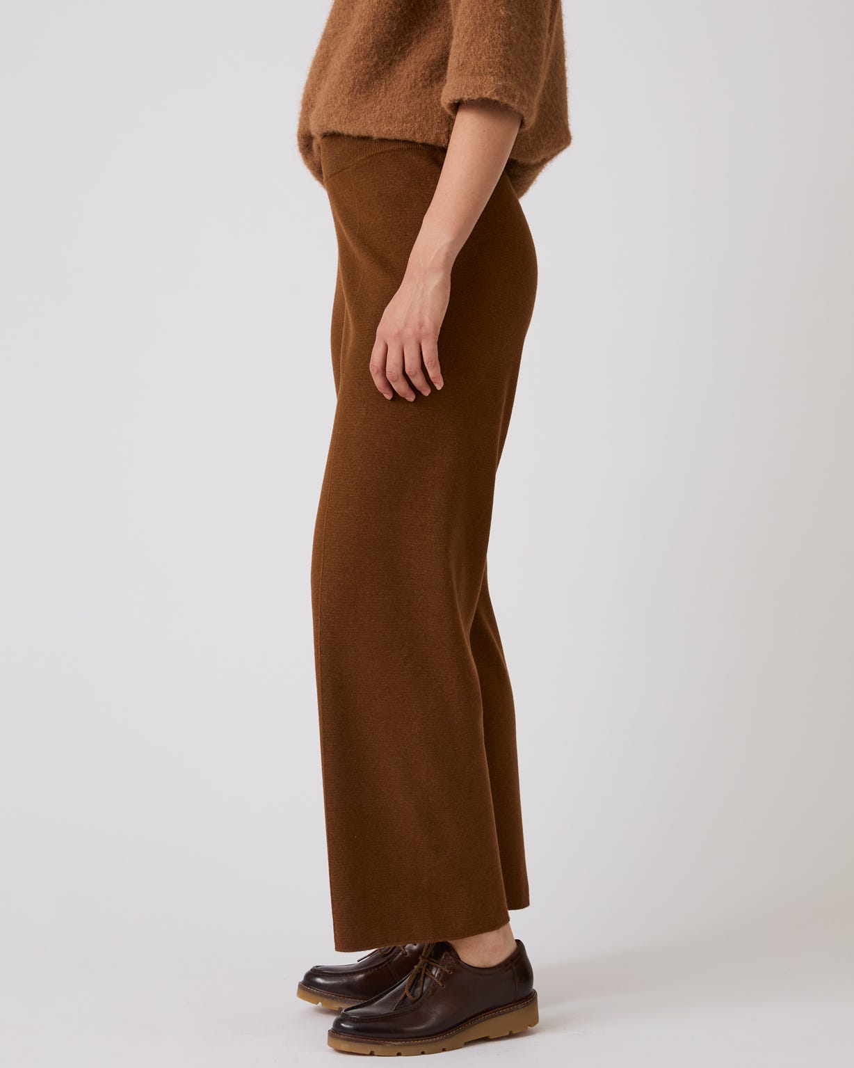 Thermolactyl Knitted Wide Leg Trousers 