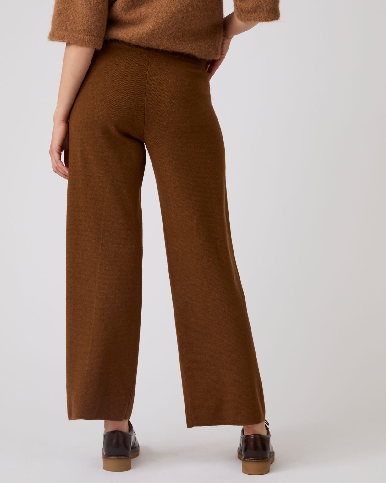 Thermolactyl Knitted Wide Leg Trousers 