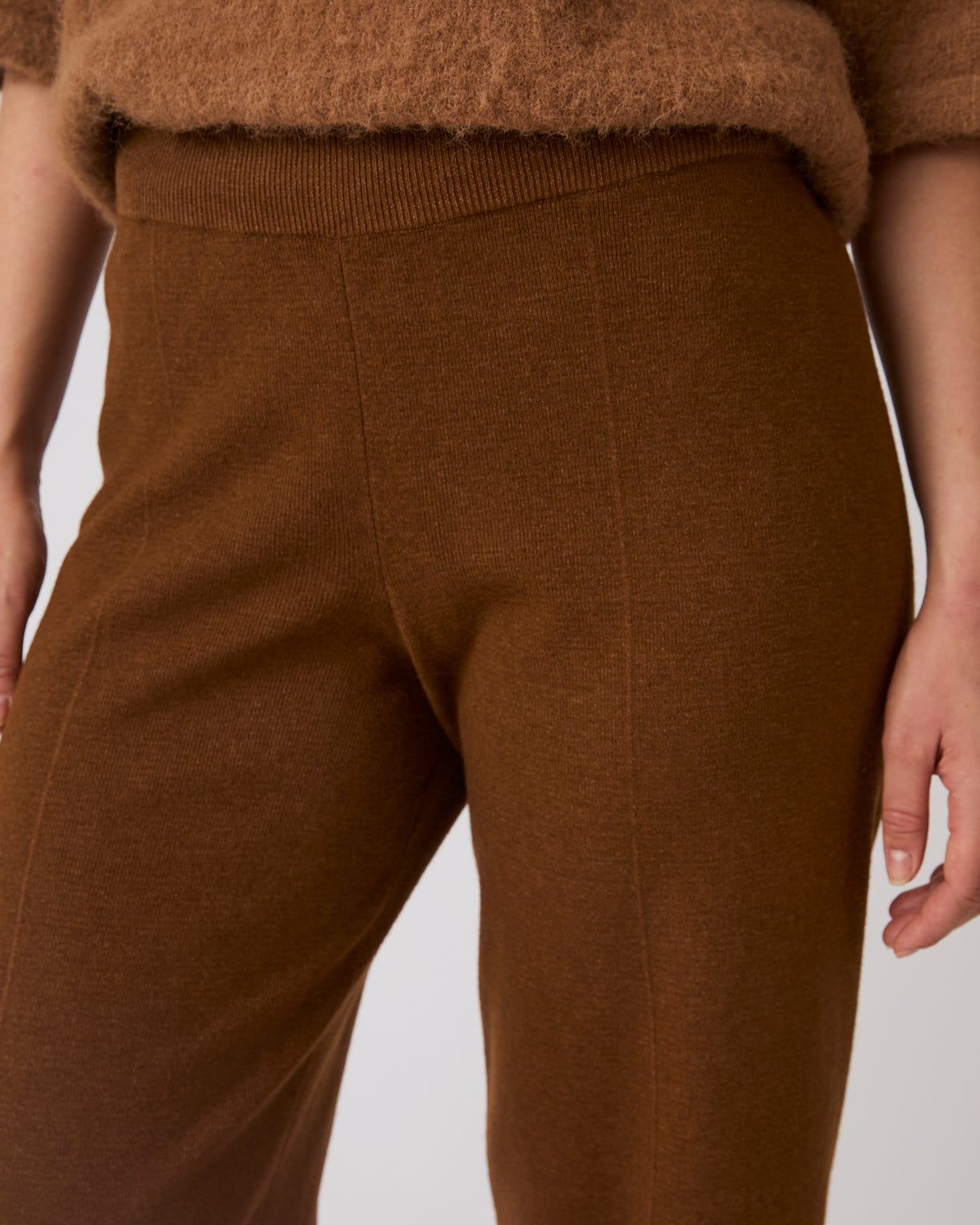 Thermolactyl Knitted Wide Leg Trousers 