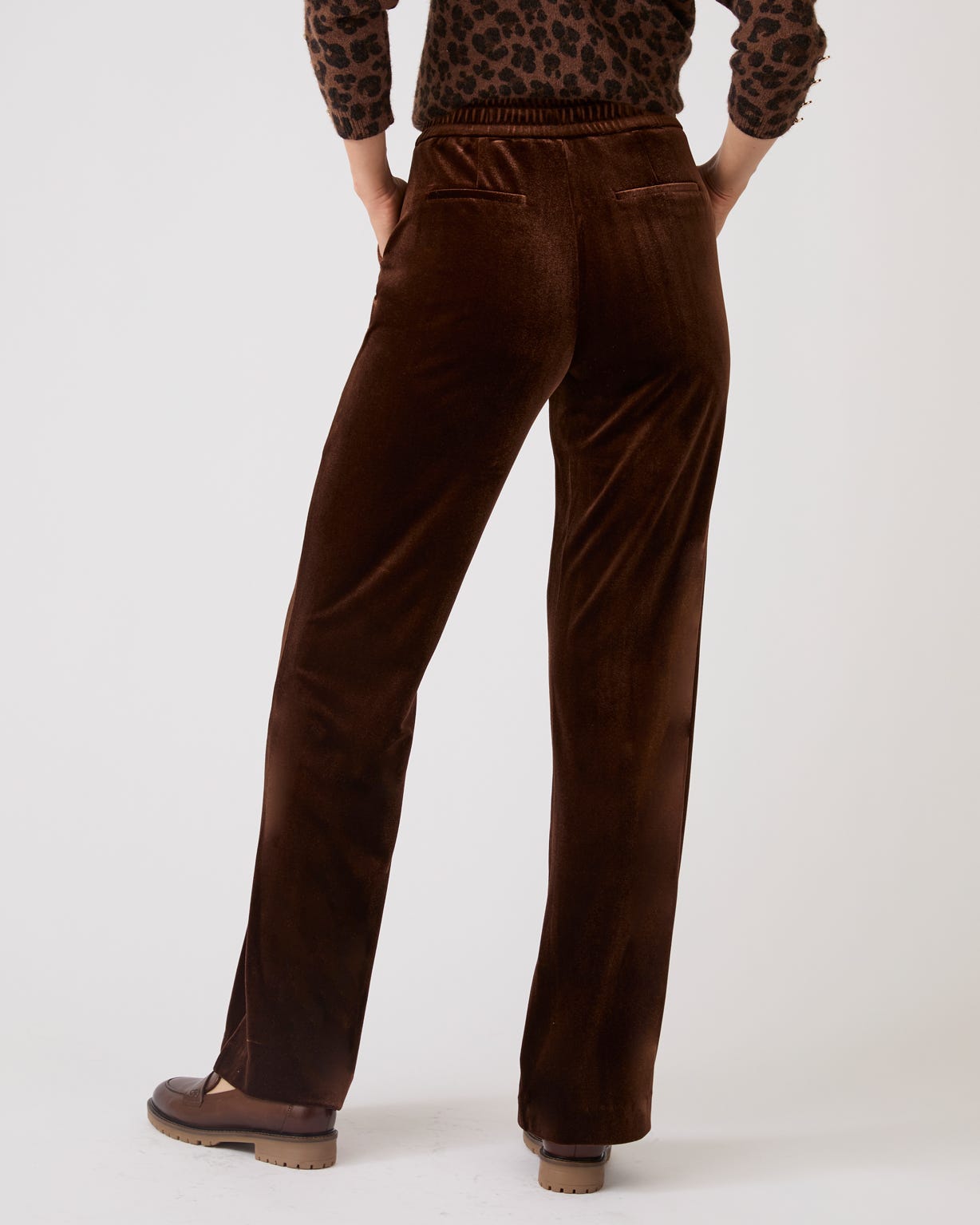 Velvet Wide Leg Trousers 