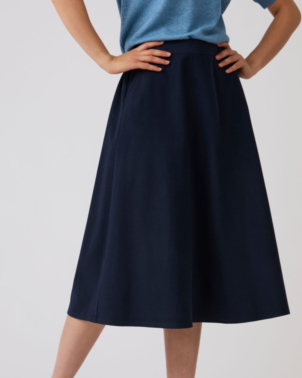 Pull-on Flared Skirt 