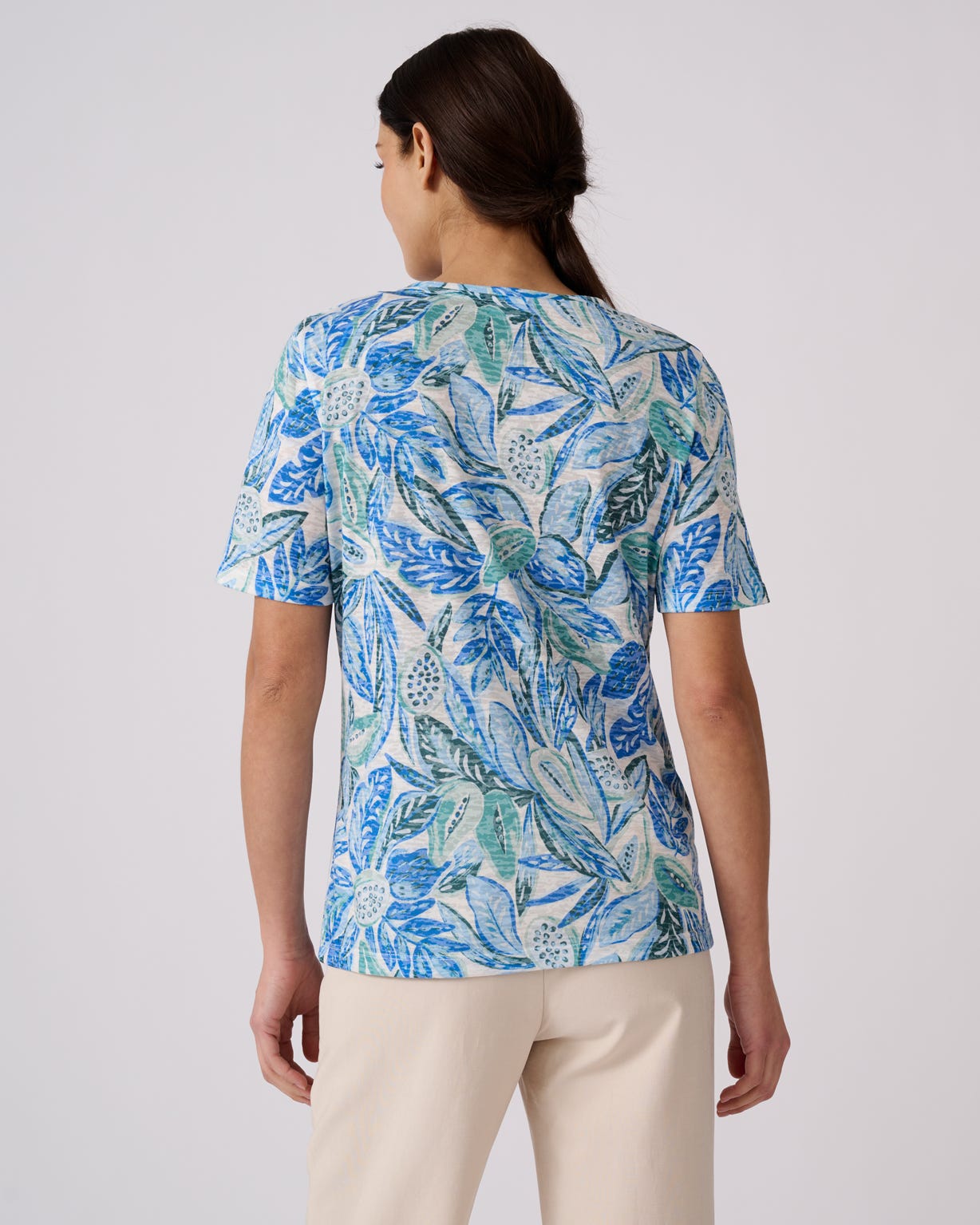 Print V-Neck T-shirt 