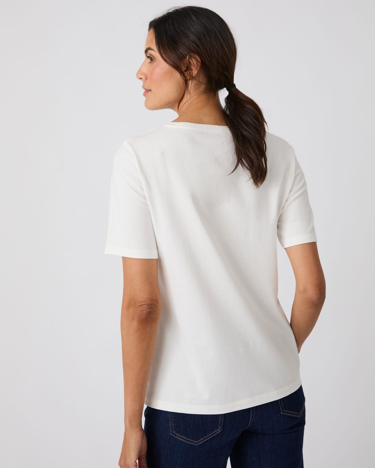 Beaded and Embroidered T-shirt 