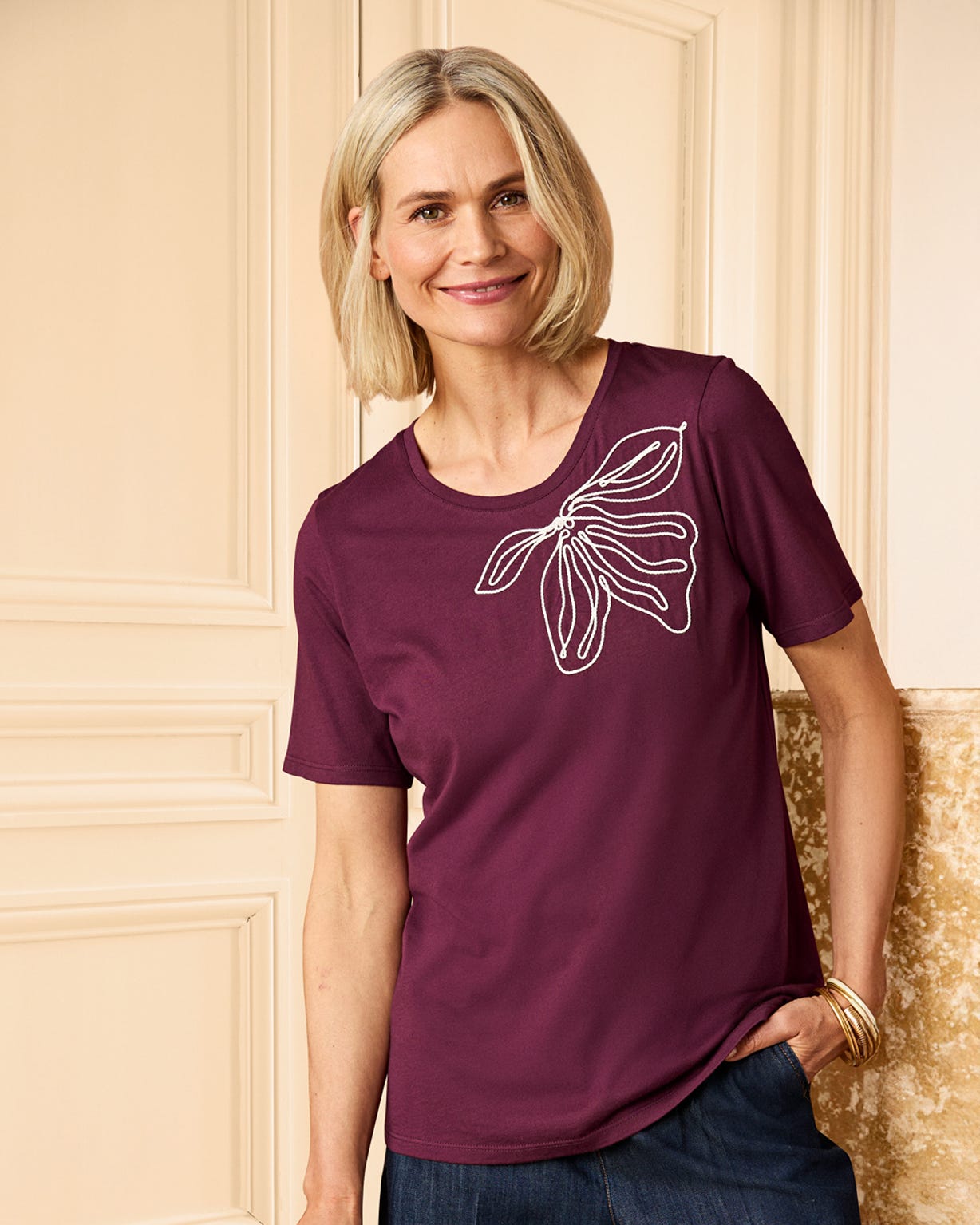 Embroidered T-shirt 