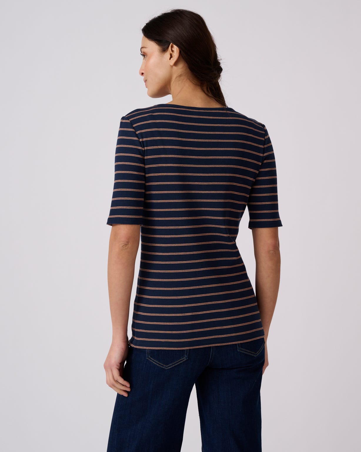 Ribbed Stripe T-shirt 